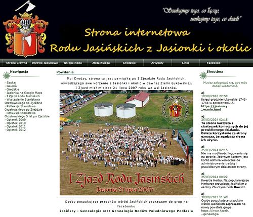 Strona główna — zrzut całej strony z 13 września 2026.