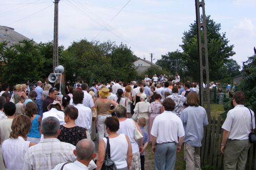 Walking through the village of Jasionka