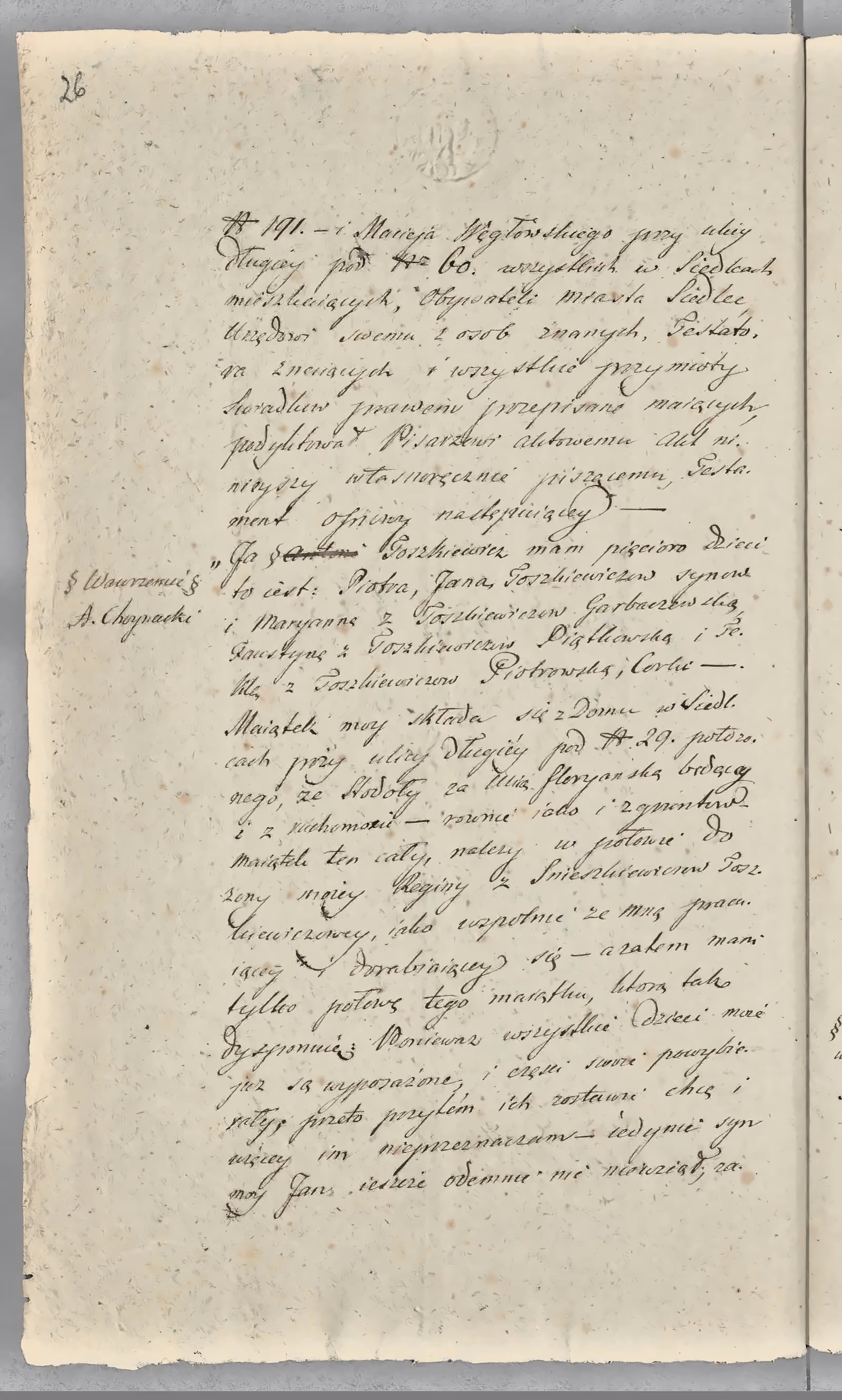 Chojnacki 7/1818, s. 2