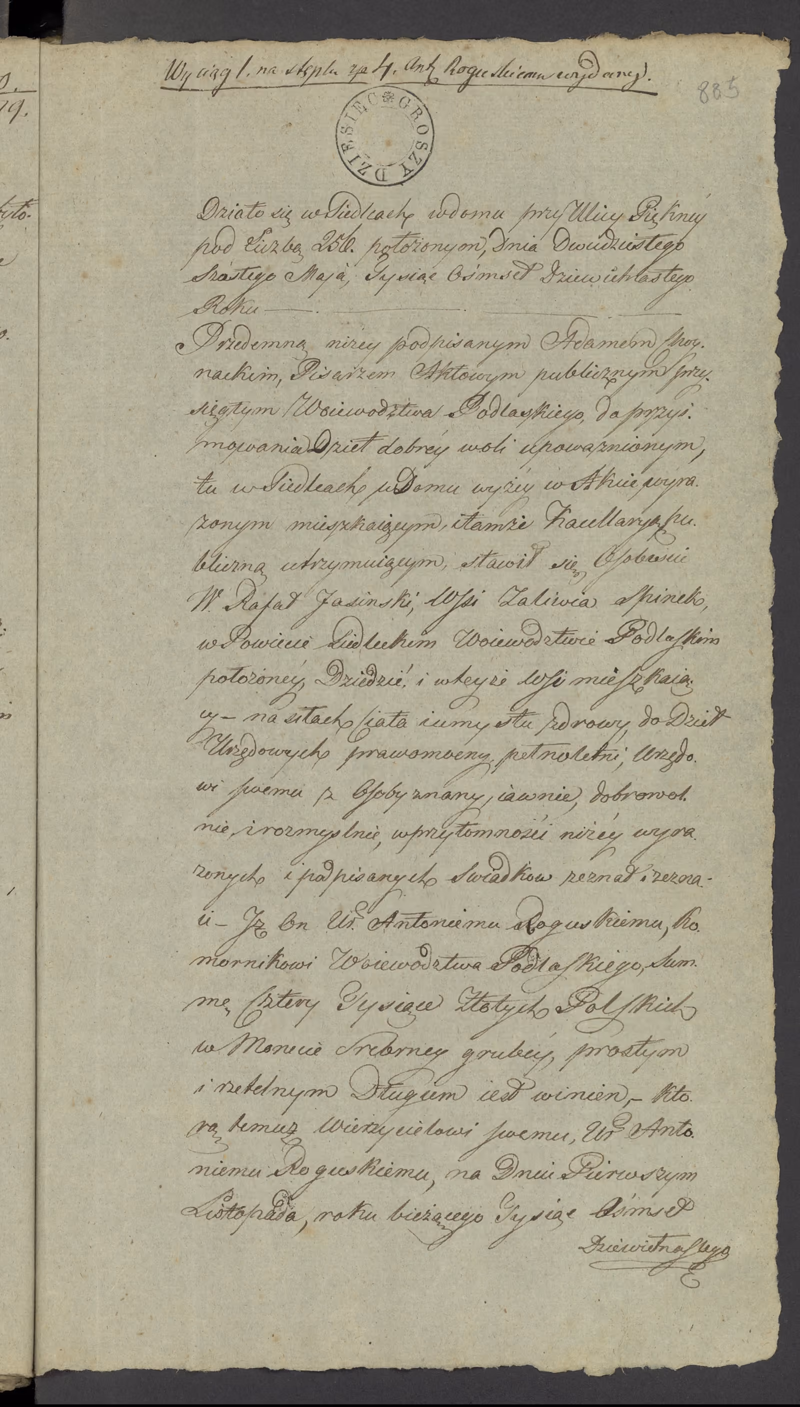 Chojnacki 181/1819, s. 1