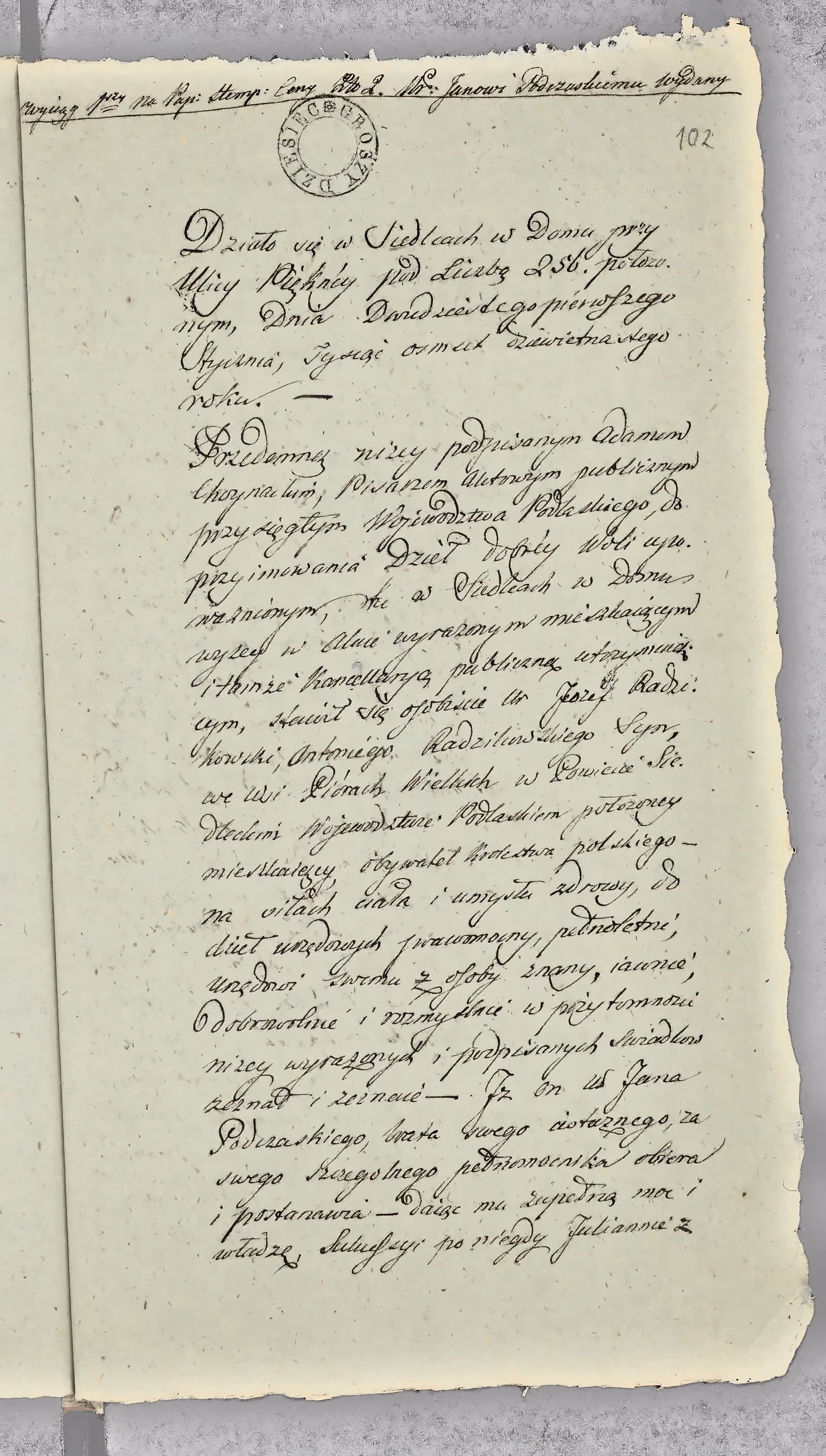 Chojnacki 20/1819, s. 1