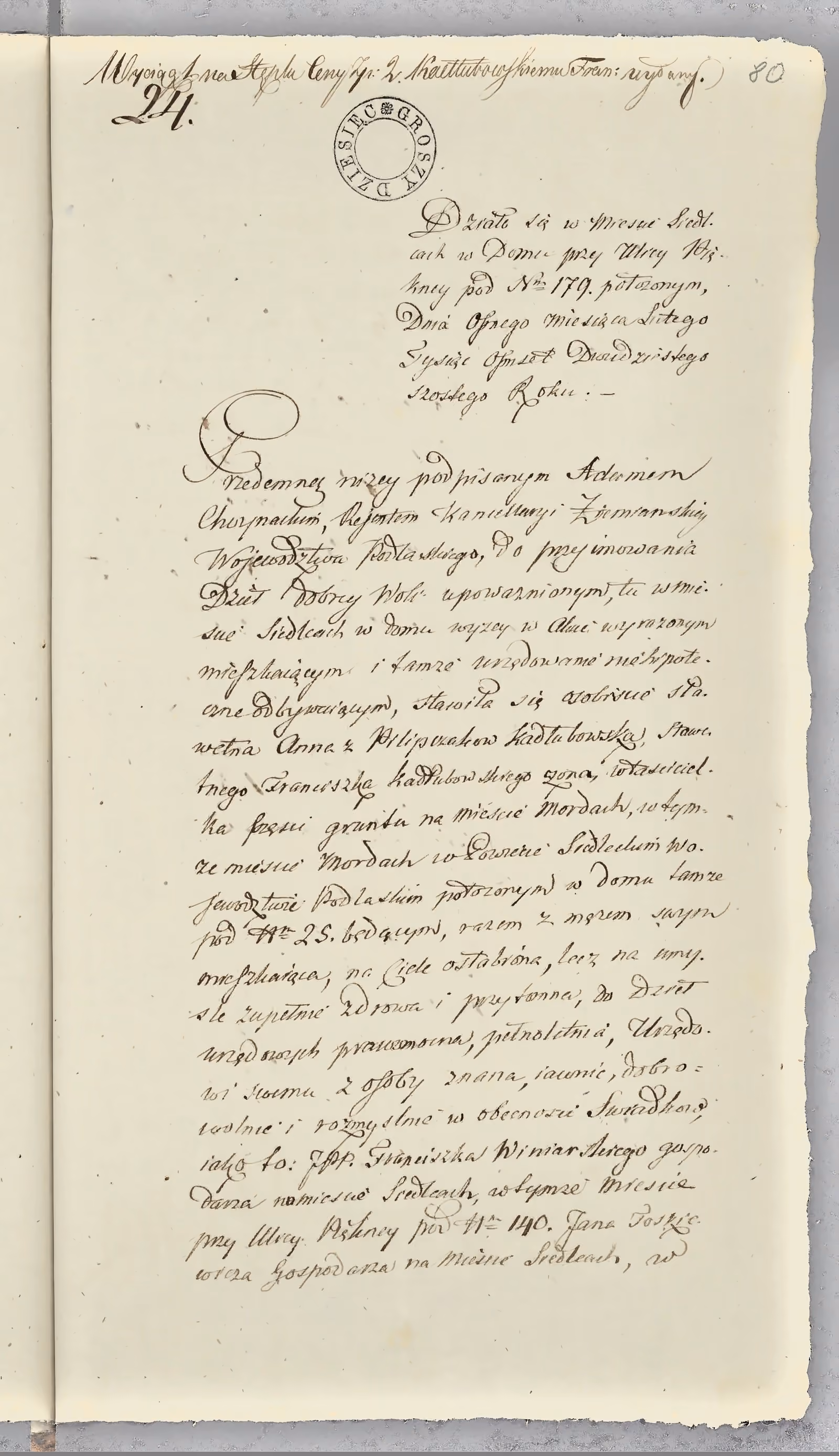 Chojnacki 24/1826, s. 1