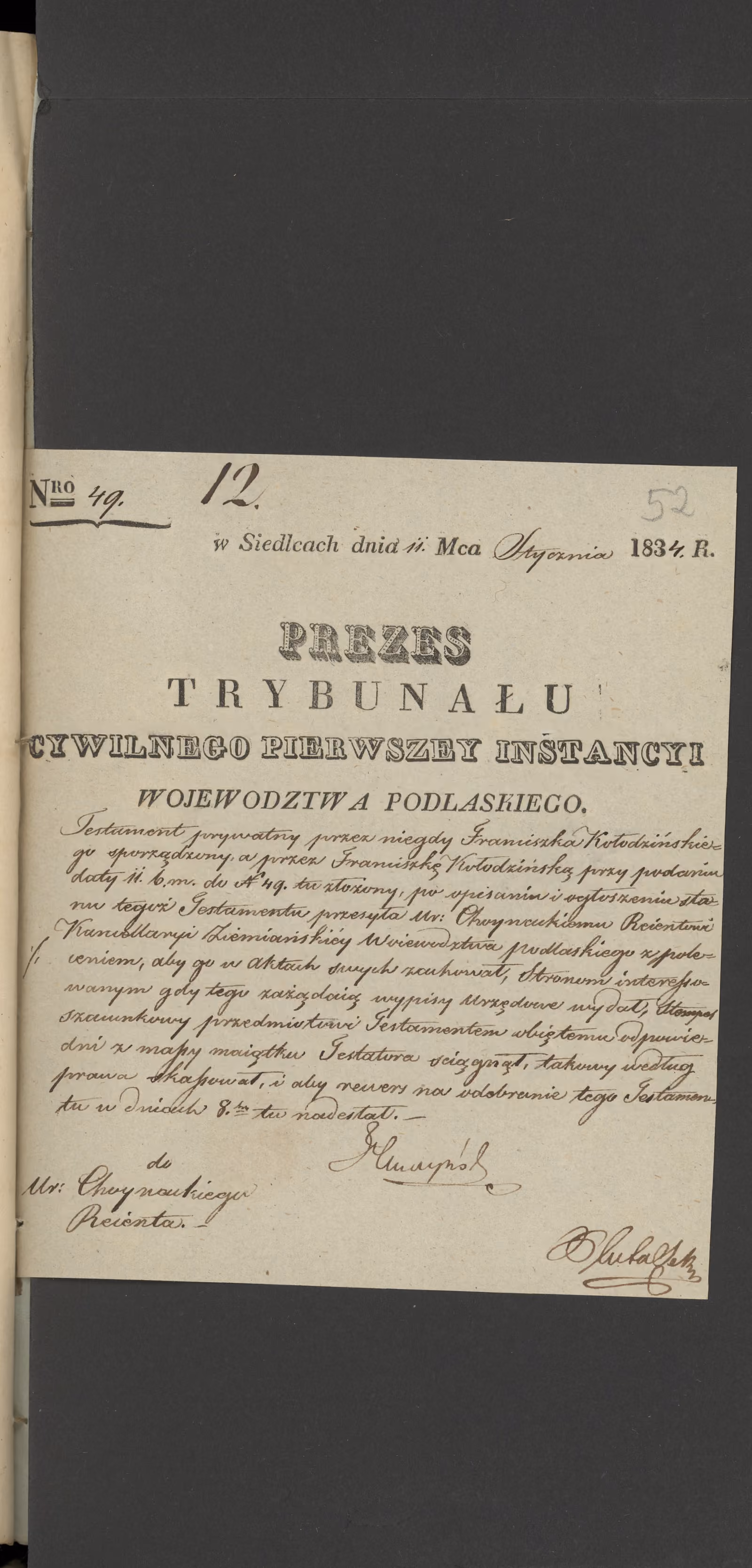 Chojnacki 12/1834, s. 2