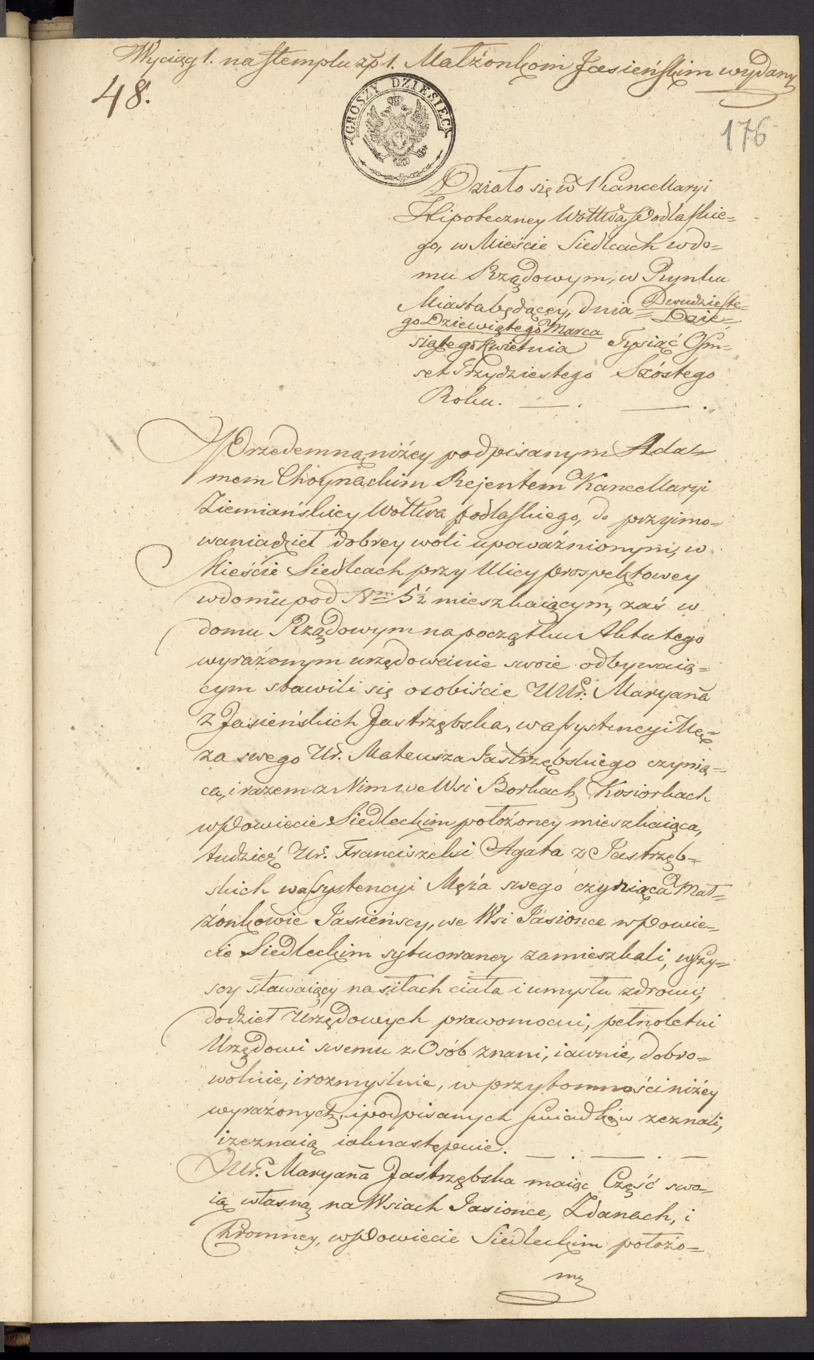 Chojnacki 48/1836, s. 1