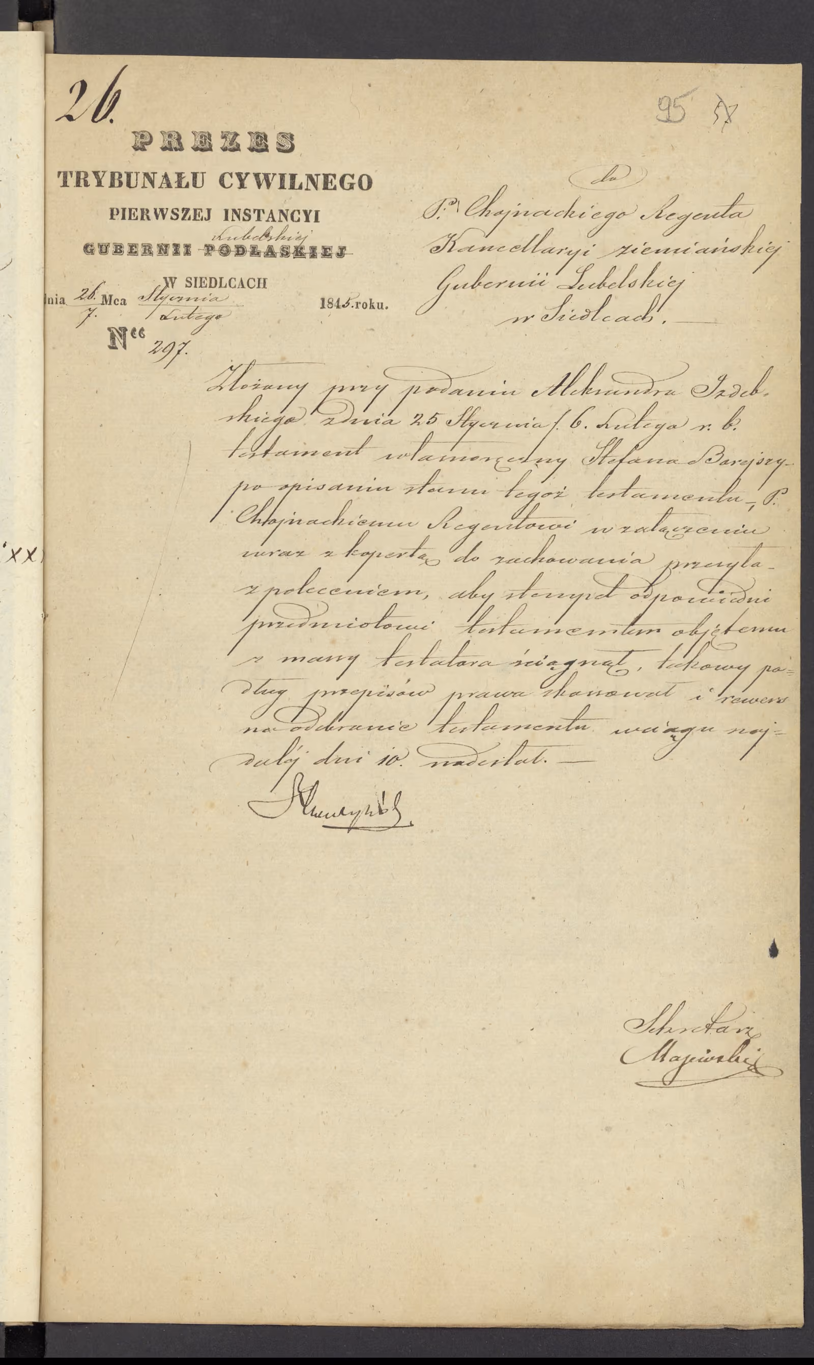 Chojnacki 26/1845, s. 1