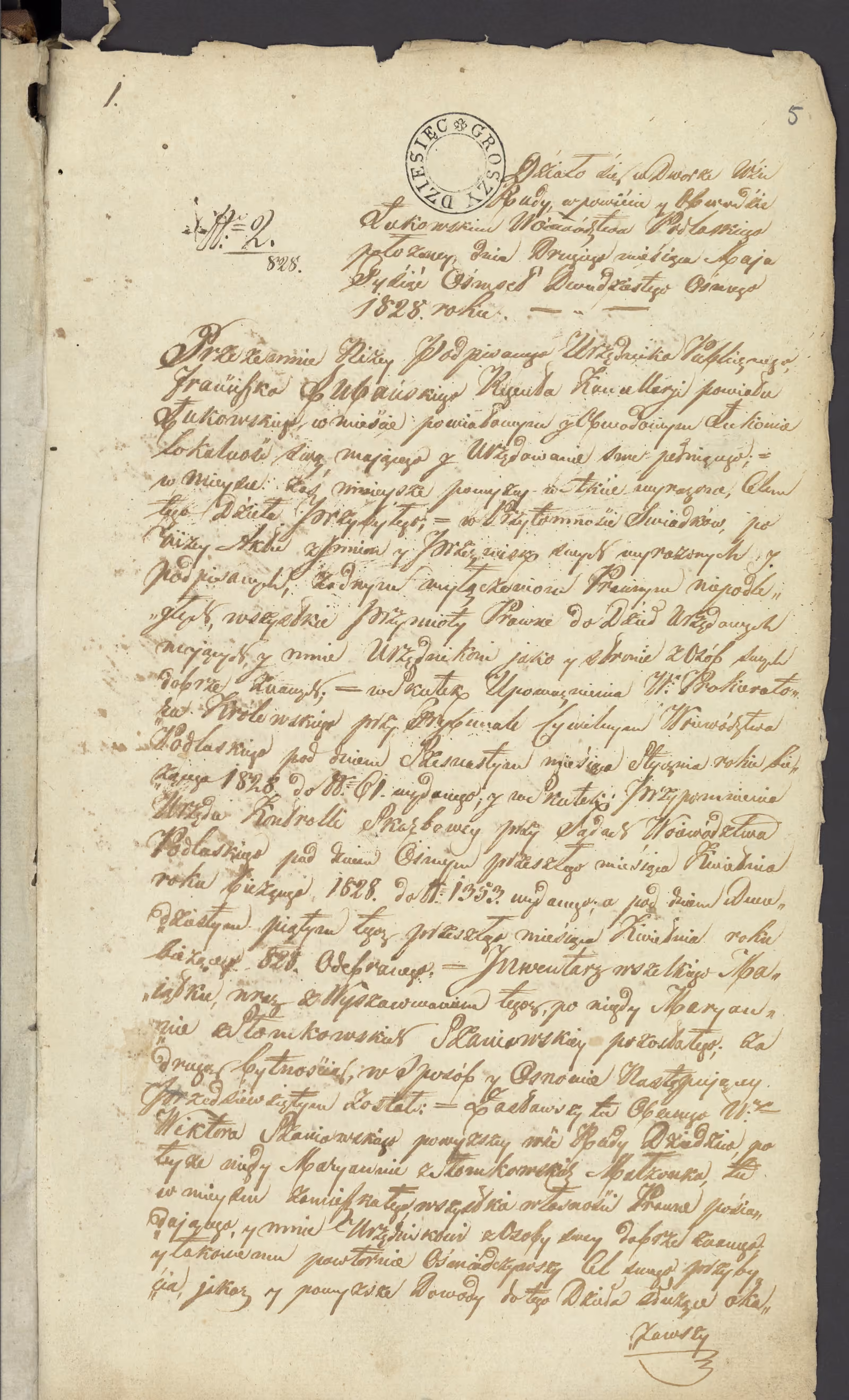 Lubański 2/1828, s. 1