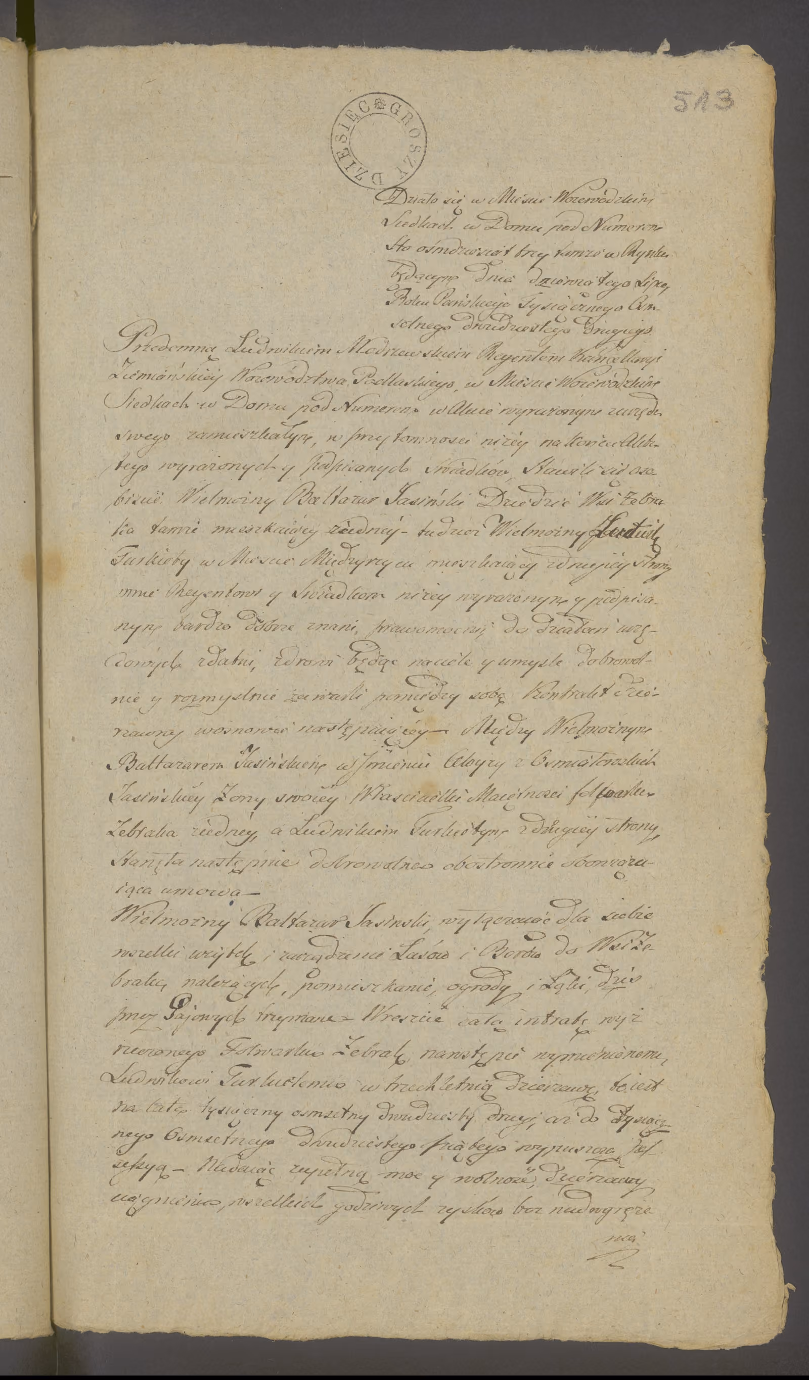 Modrzewski 152/1822, s. 1