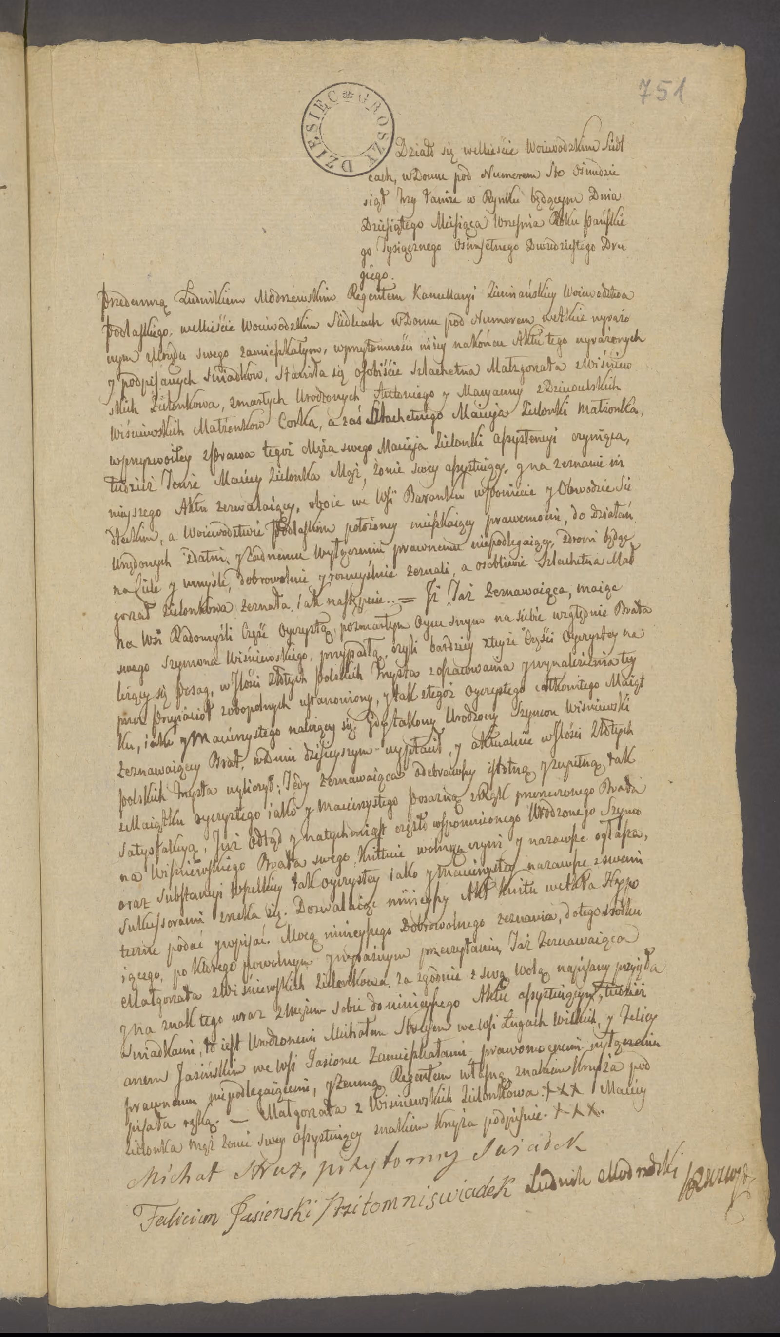 Modrzewski 220/1822, s. 1