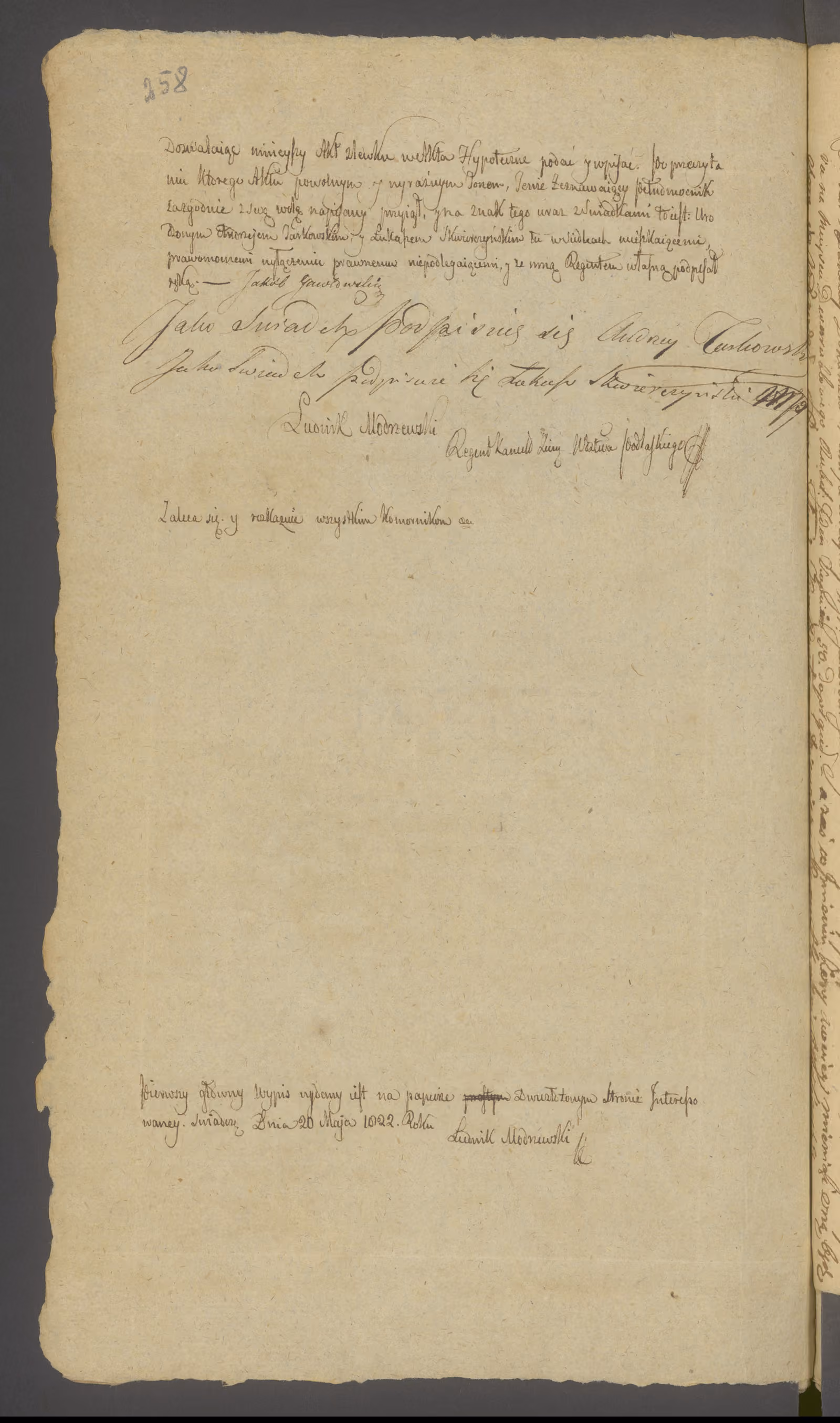 Modrzewski 73/1822, s. 2