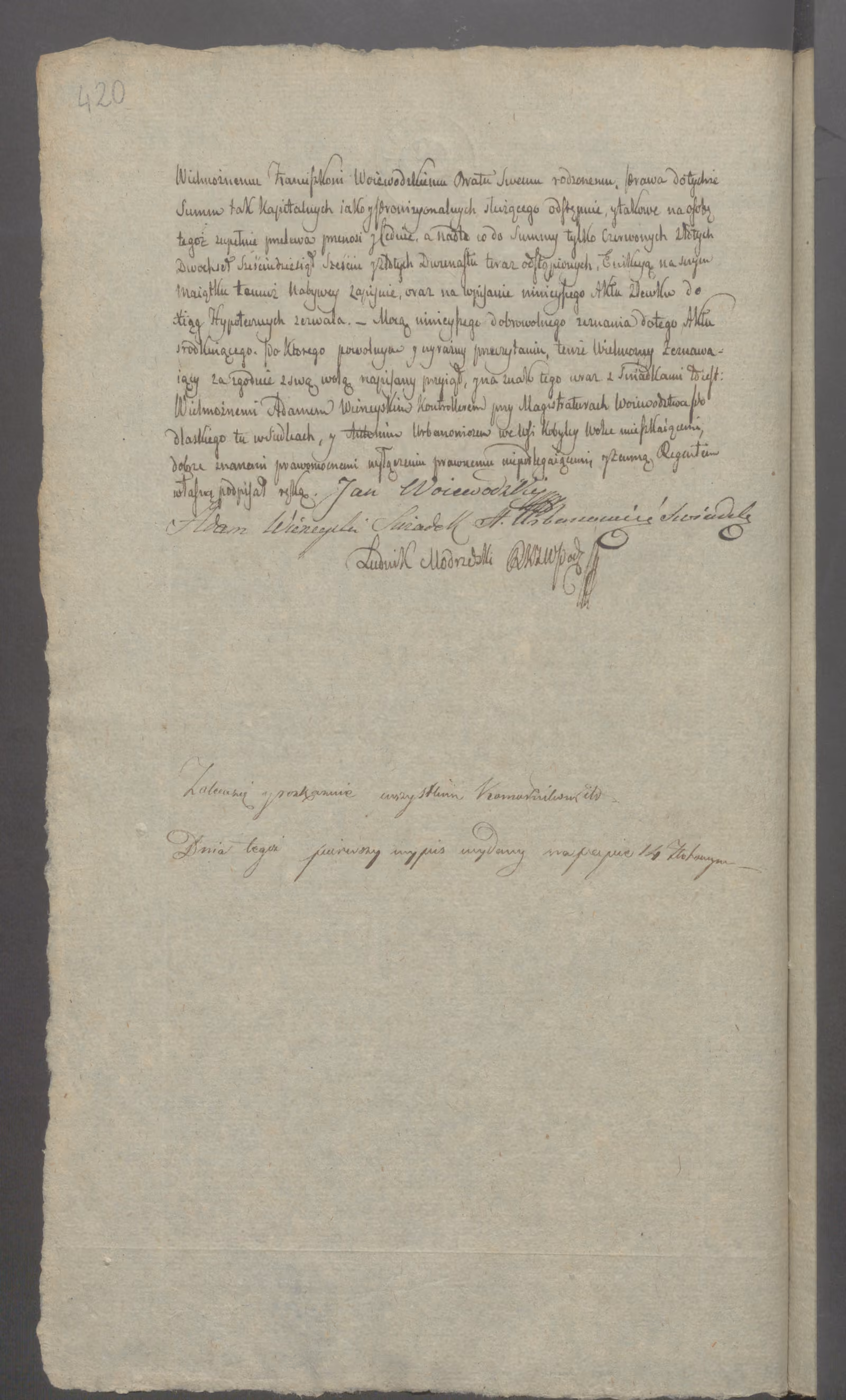 Modrzewski 203/1823, s. 2