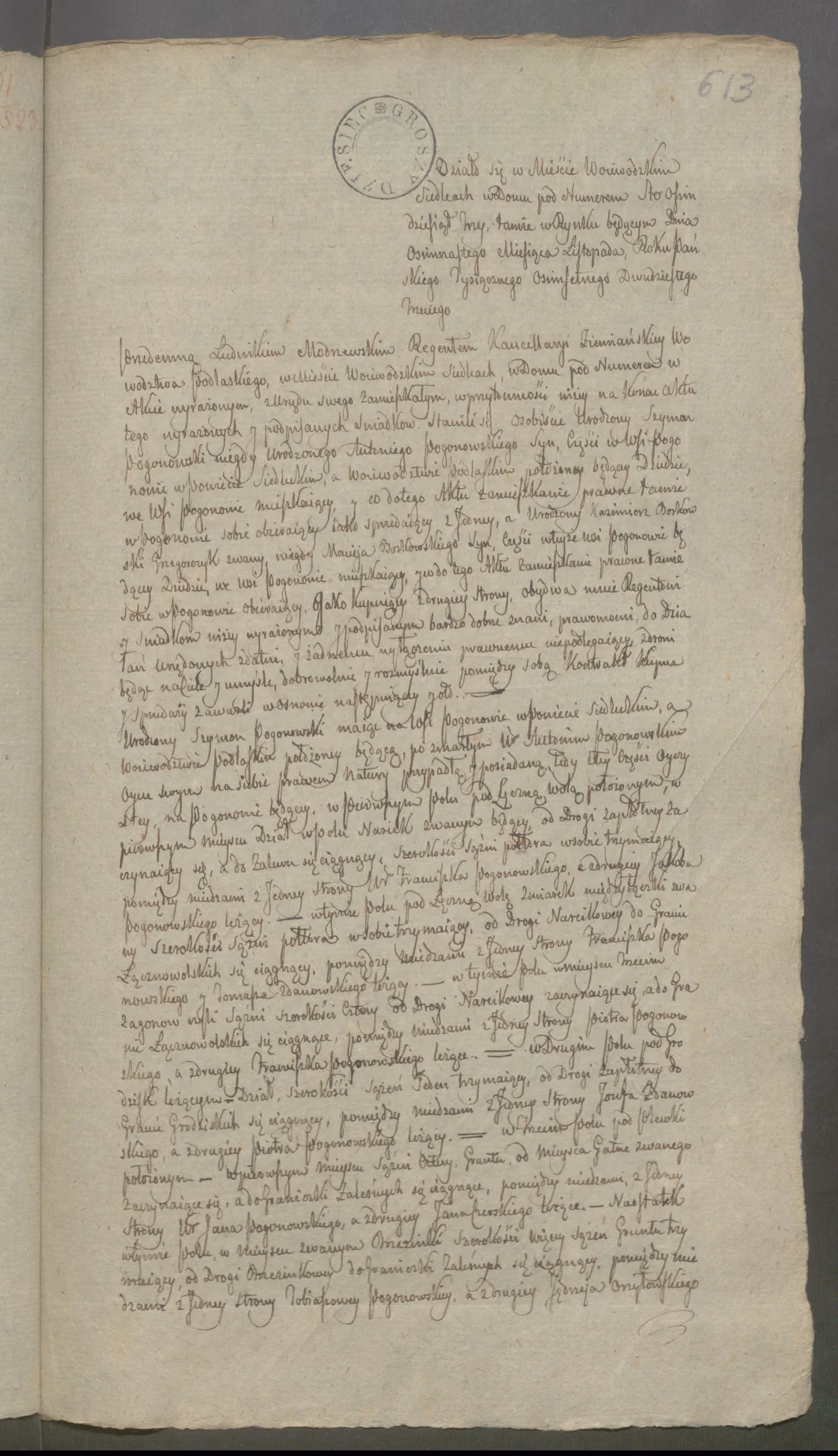 Modrzewski 282/1823, s. 1