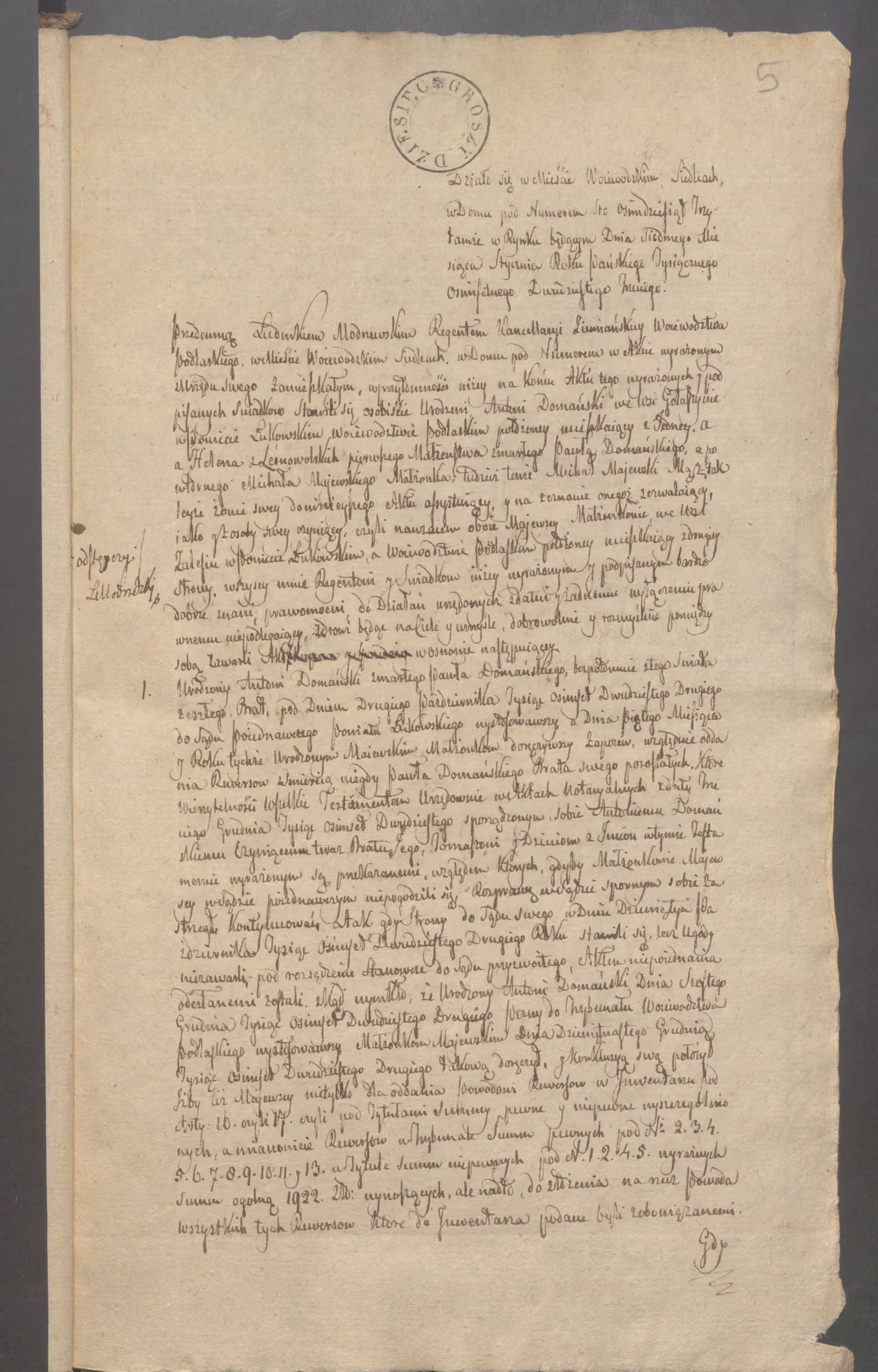 Modrzewski 4/1823, s. 1