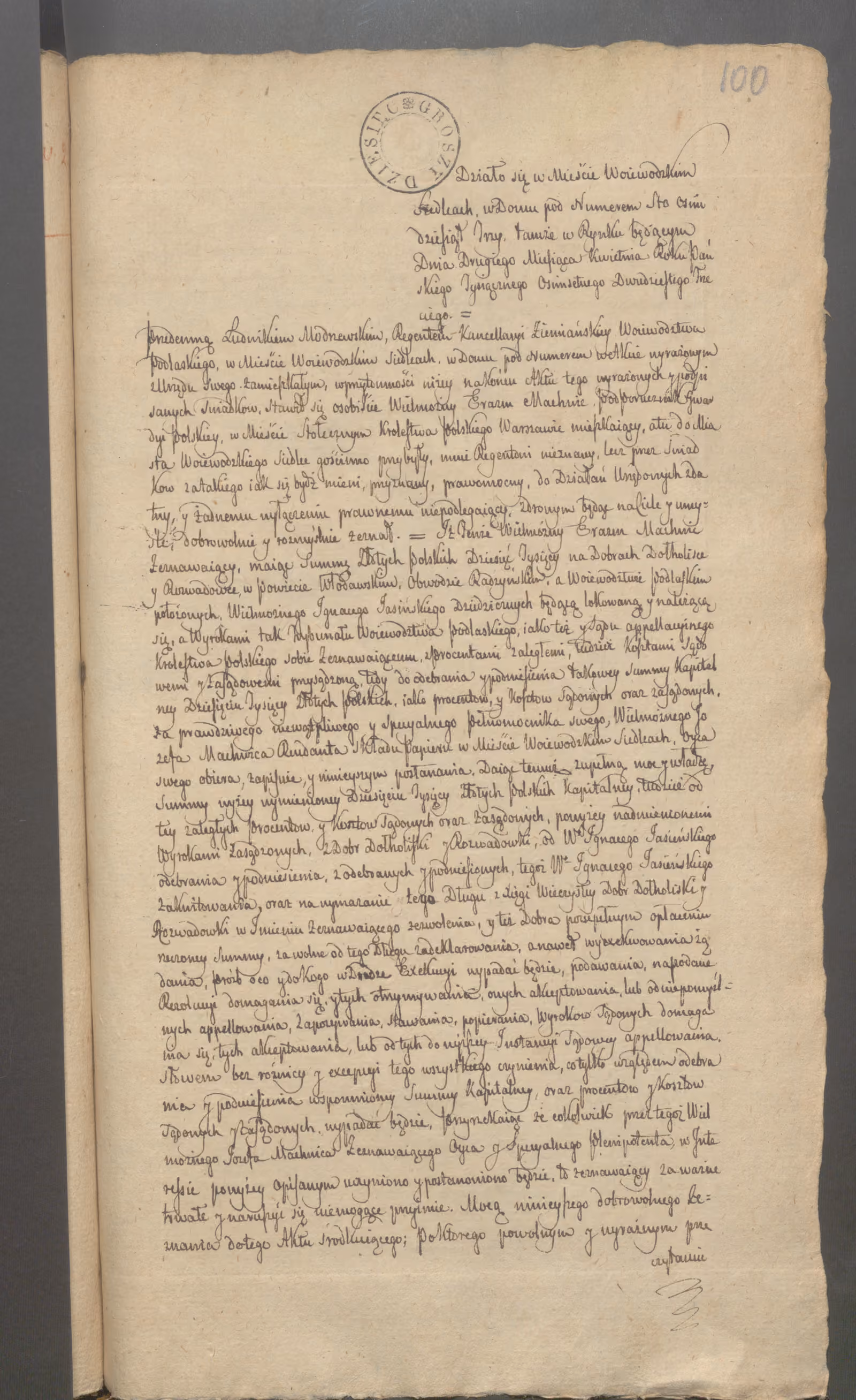 Modrzewski 47/1823, s. 1