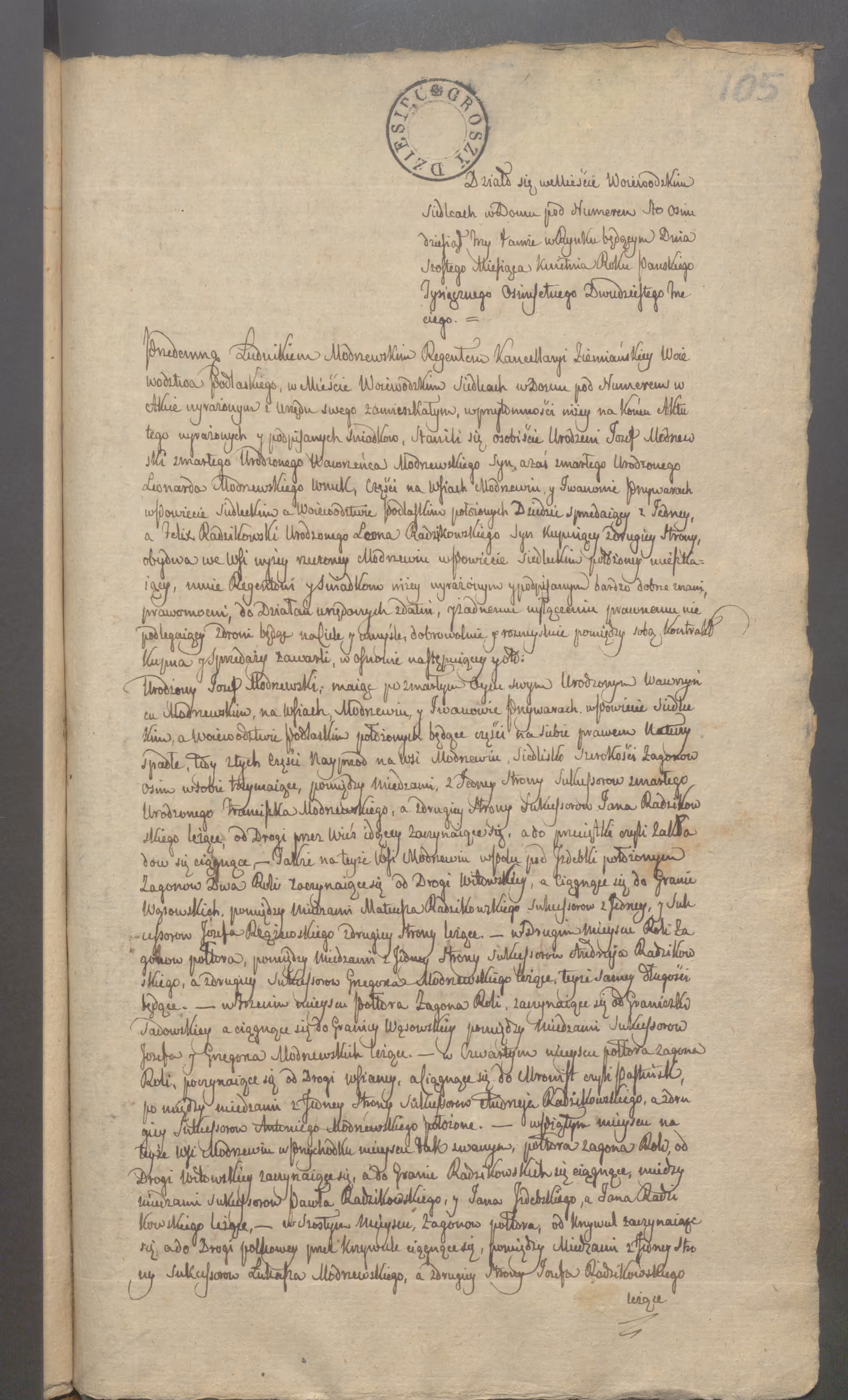 Modrzewski 49/1823, s. 1