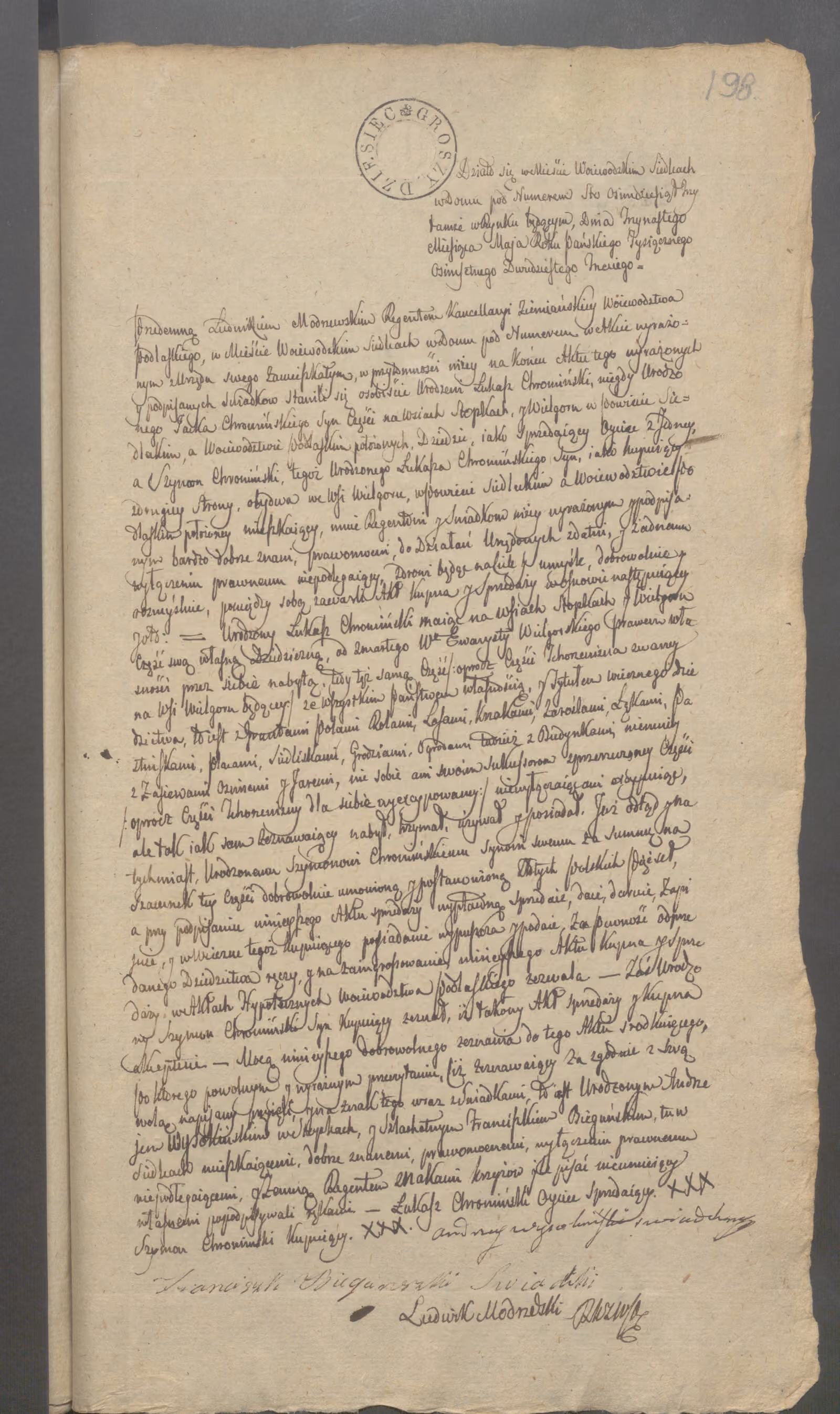 Modrzewski 88/1823, s. 1