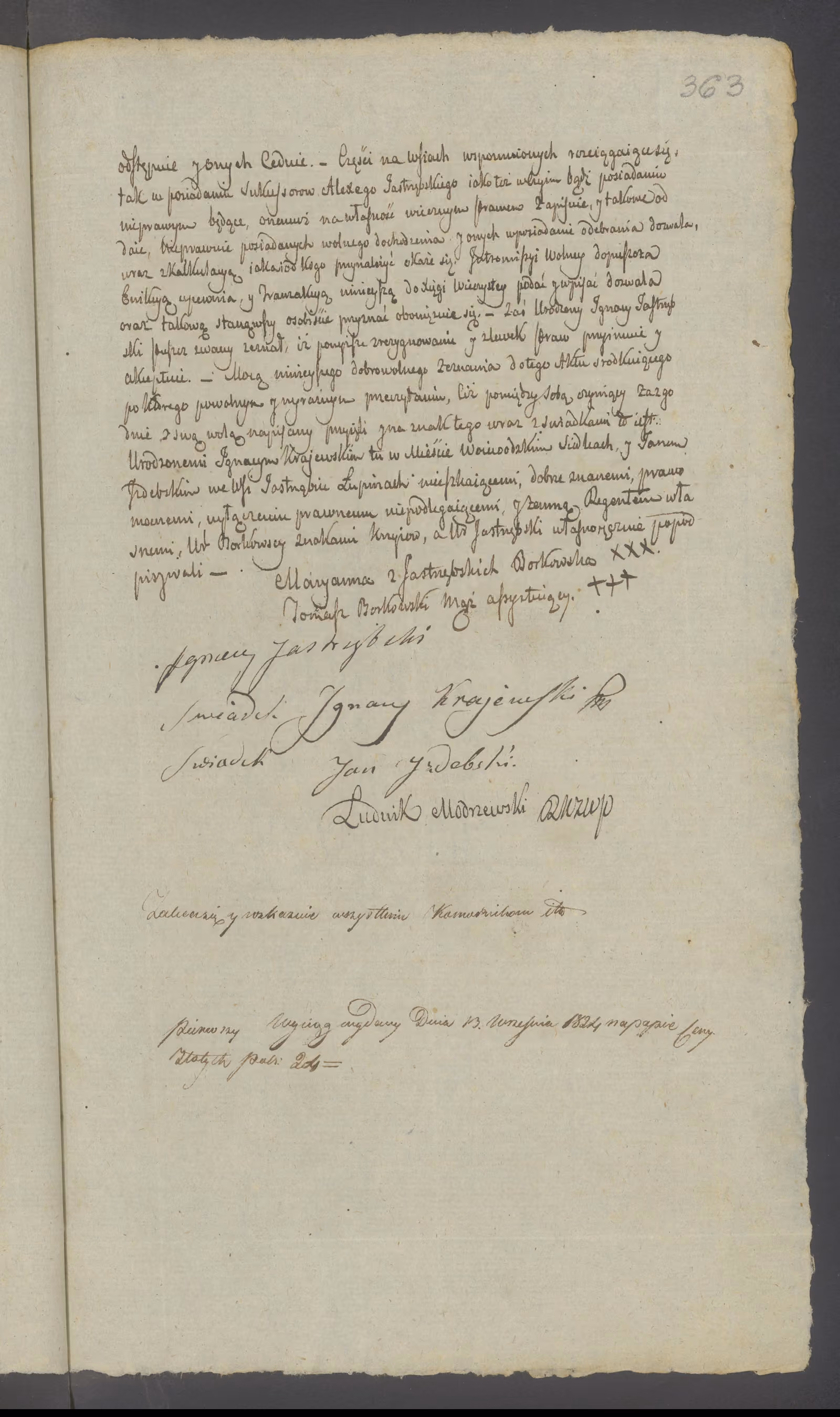 Modrzewski 102/1824, s. 3