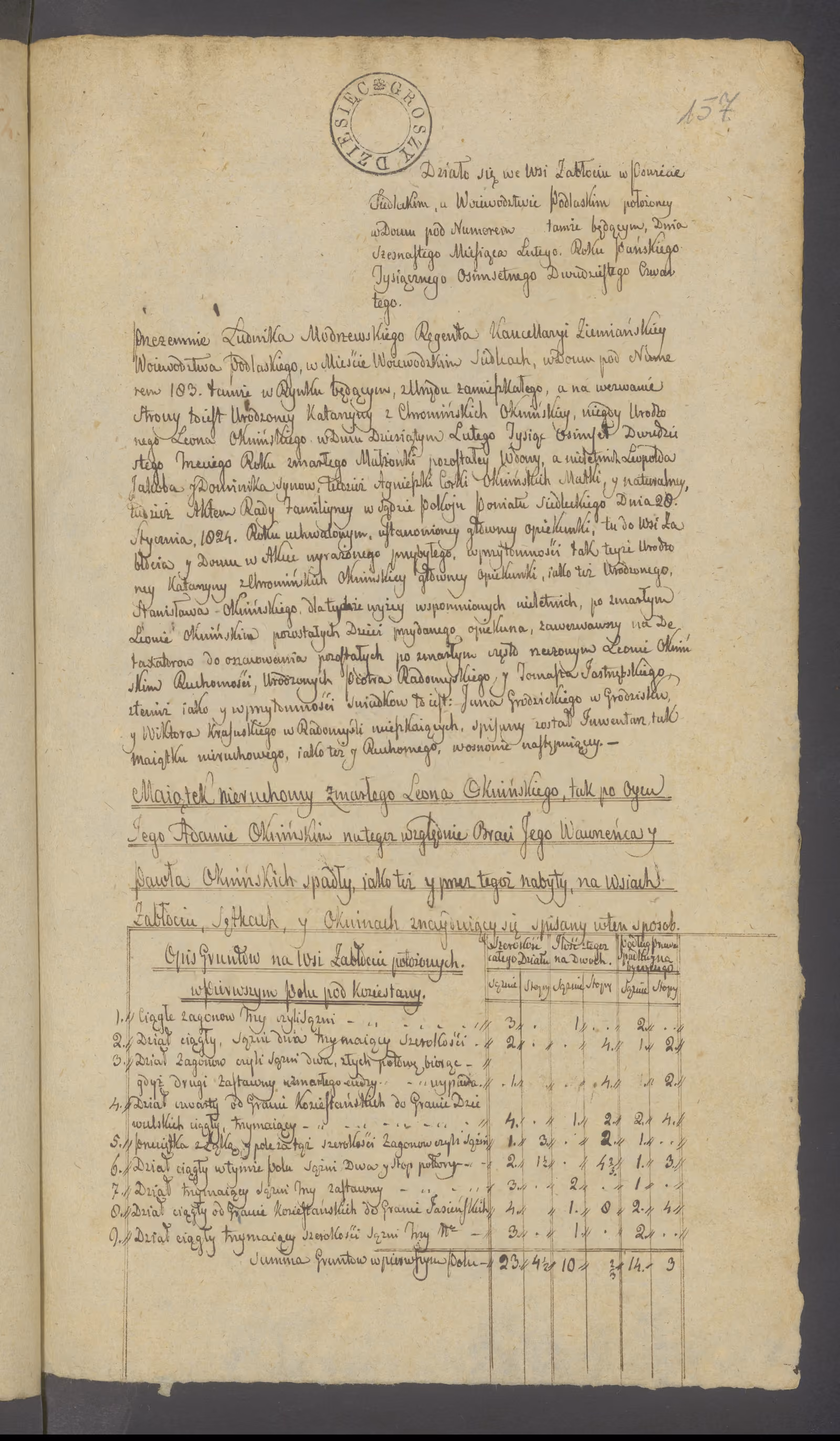 Modrzewski 45/1824, s. 1