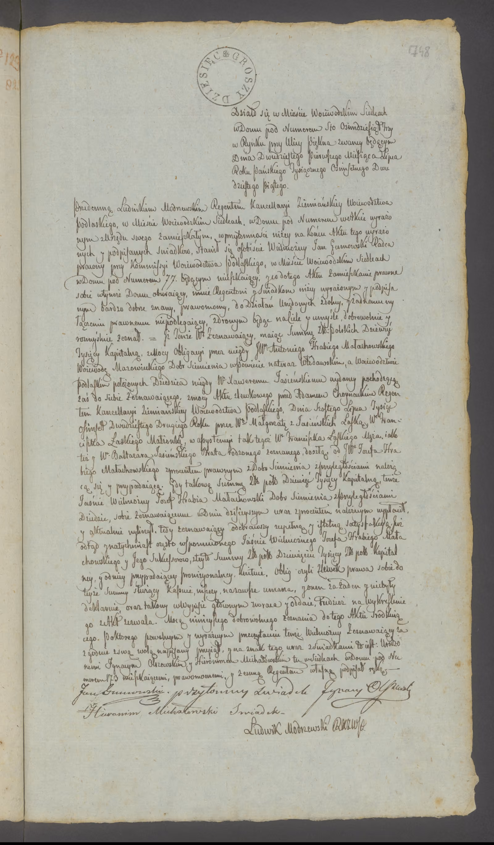 Modrzewski 302/1825, s. 1