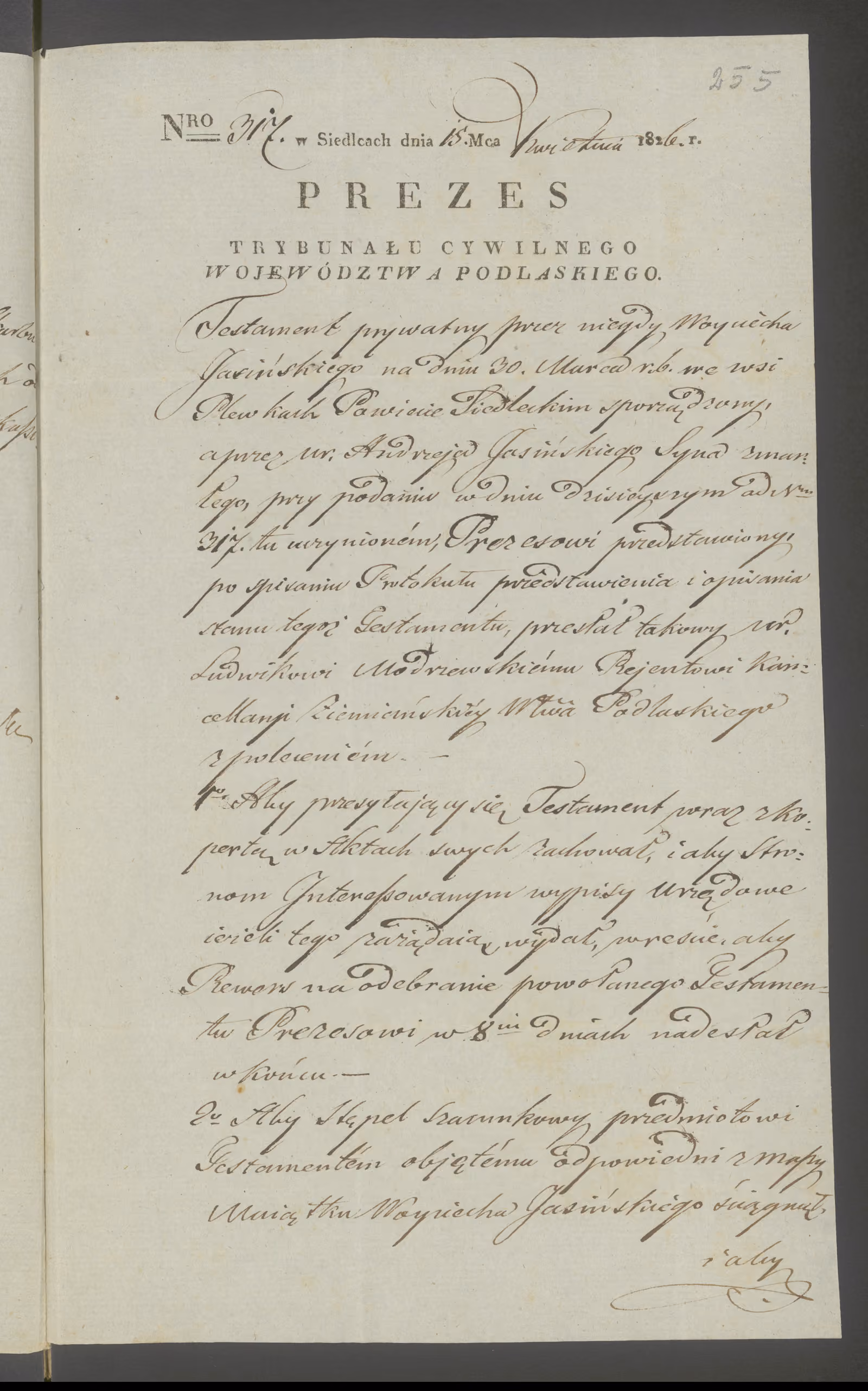 Modrzewski 105/1826, s. 3