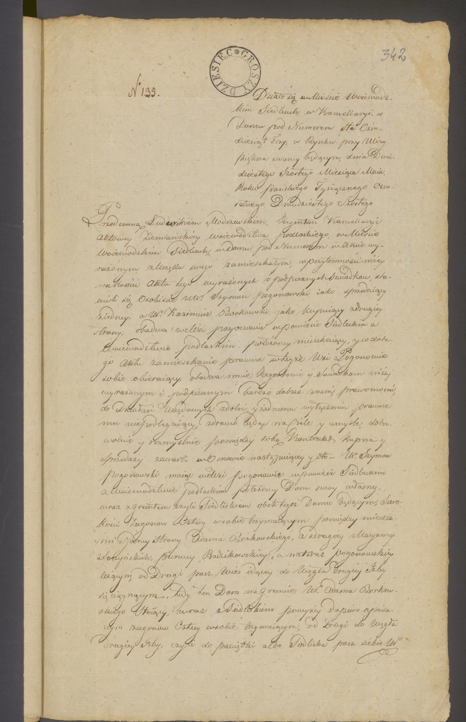 Modrzewski 135/1826, s. 1