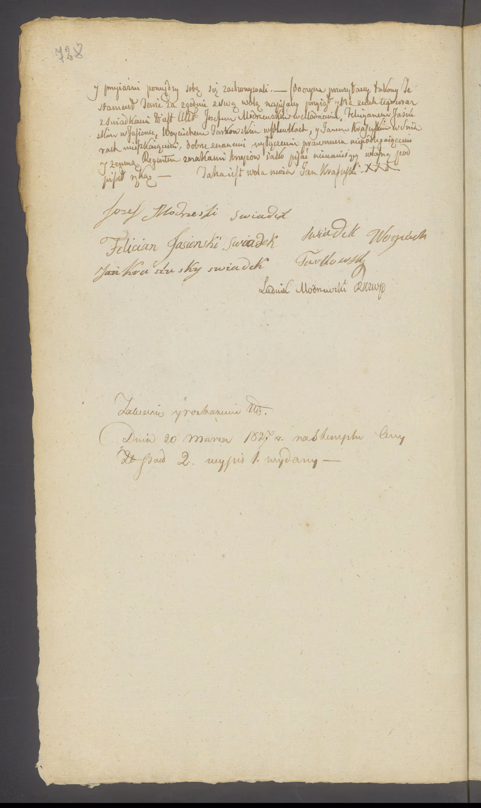 Modrzewski 263/1826, s. 2