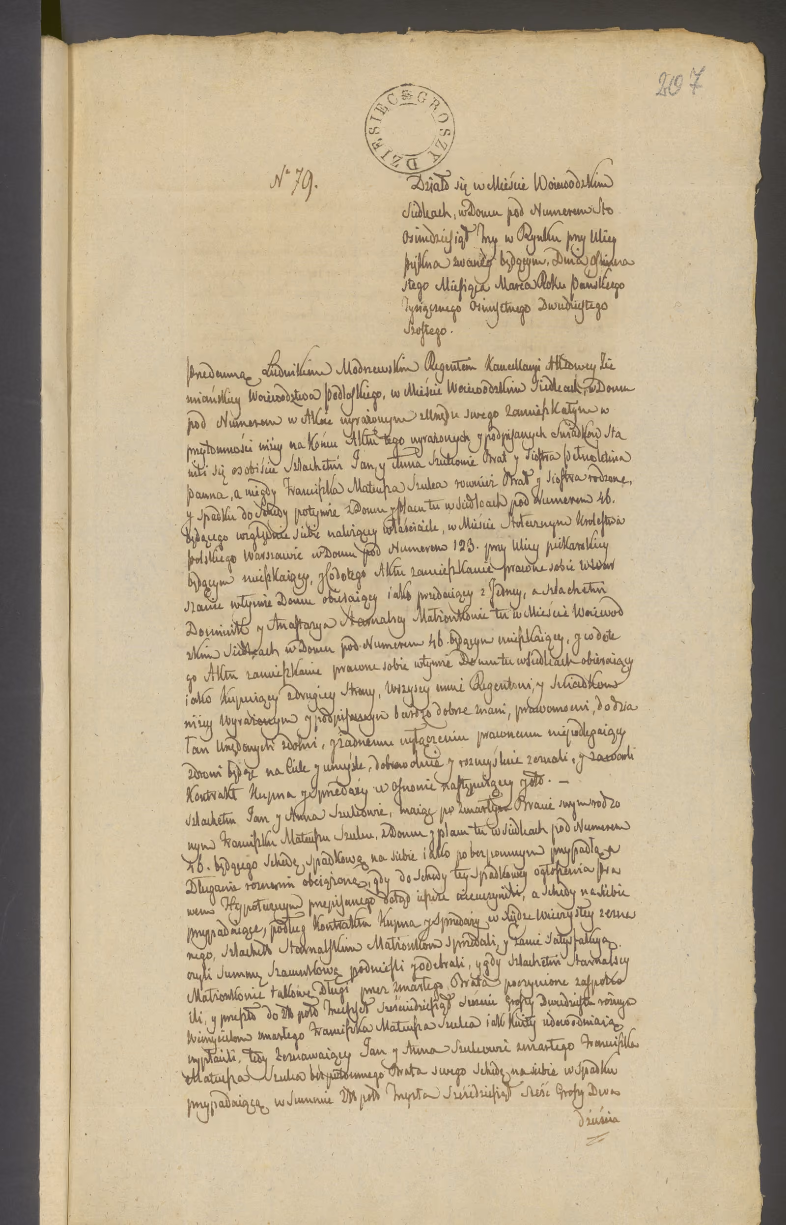 Modrzewski 79/1826, s. 1