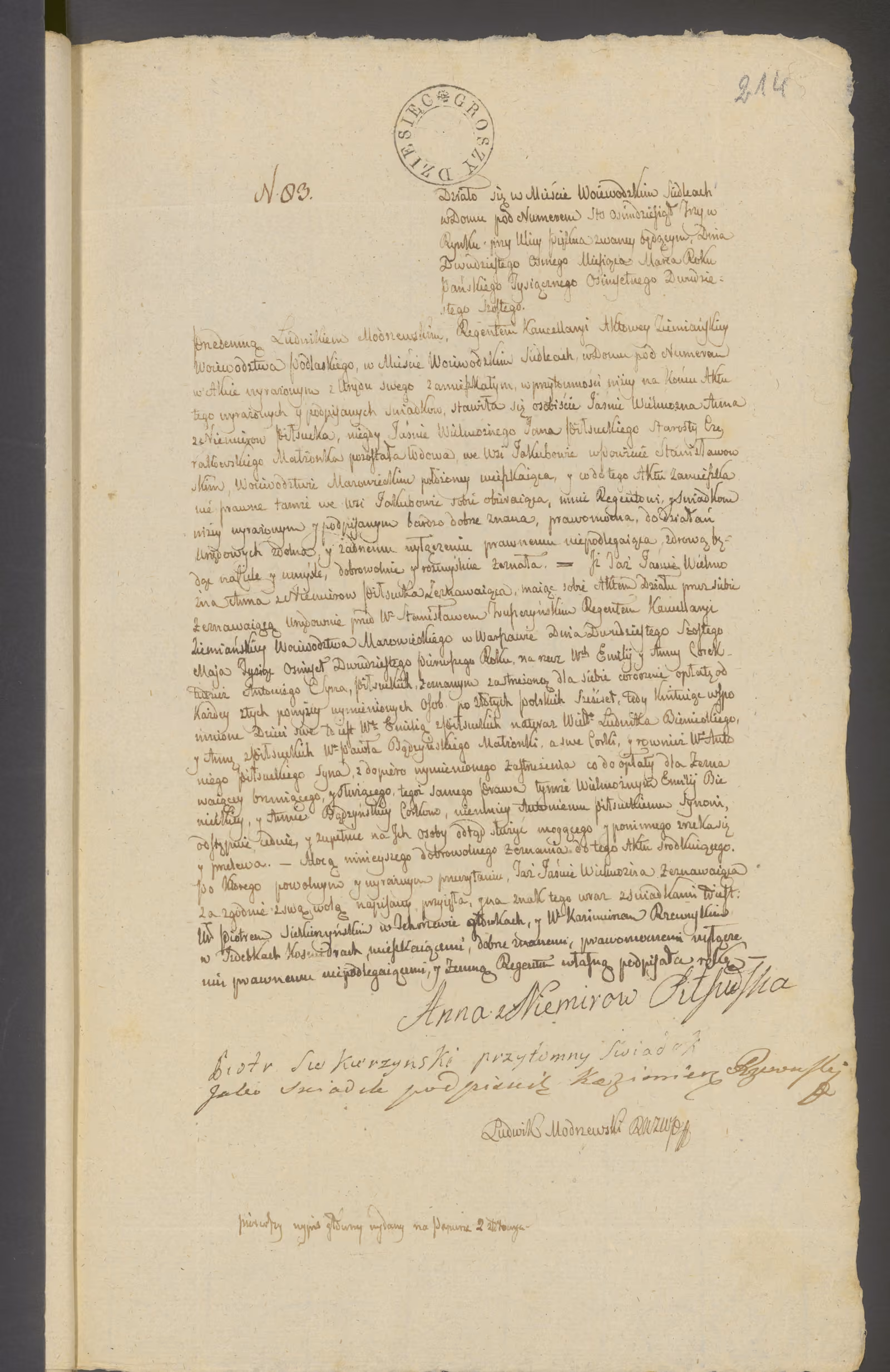 Modrzewski 83/1826, s. 1