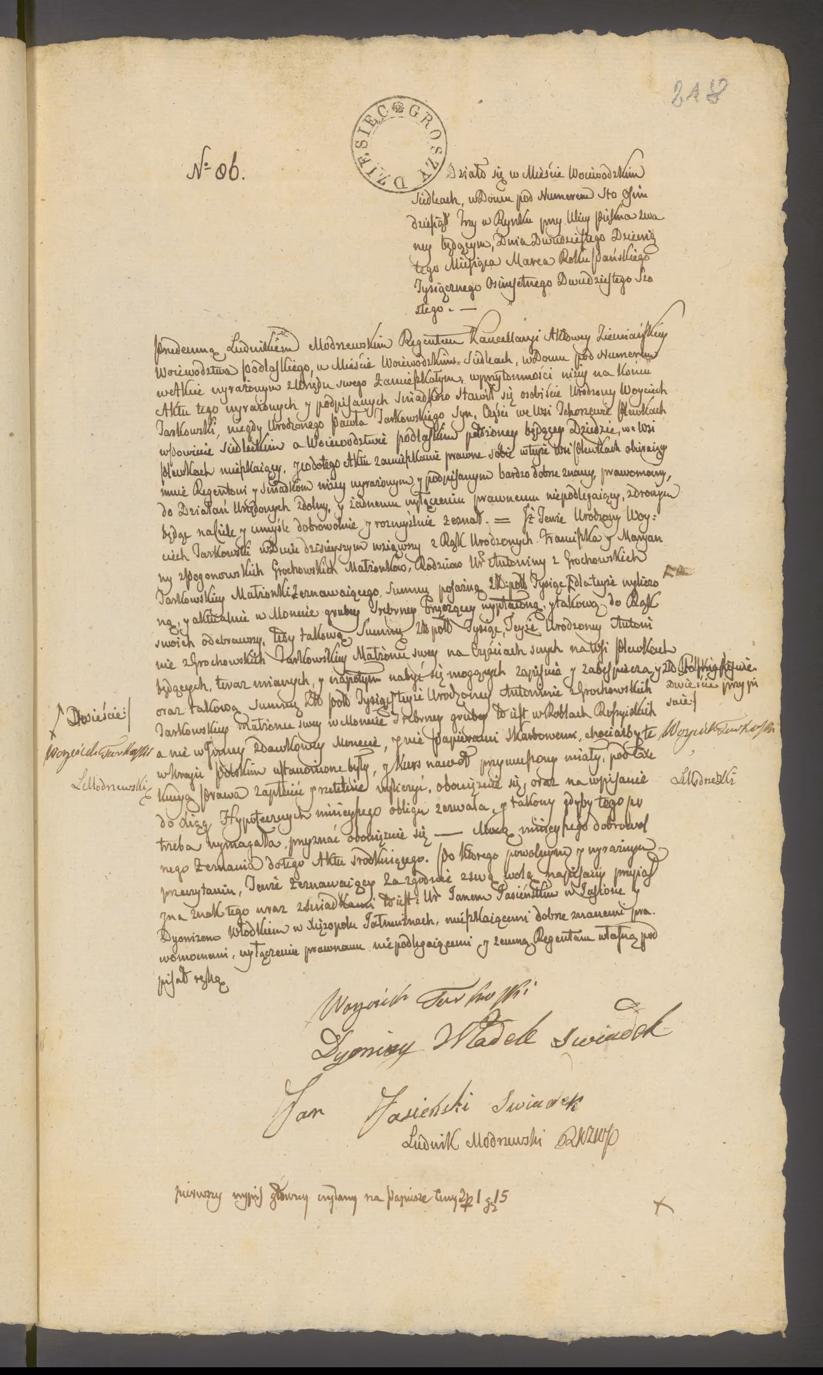 Modrzewski 86/1826, s. 1