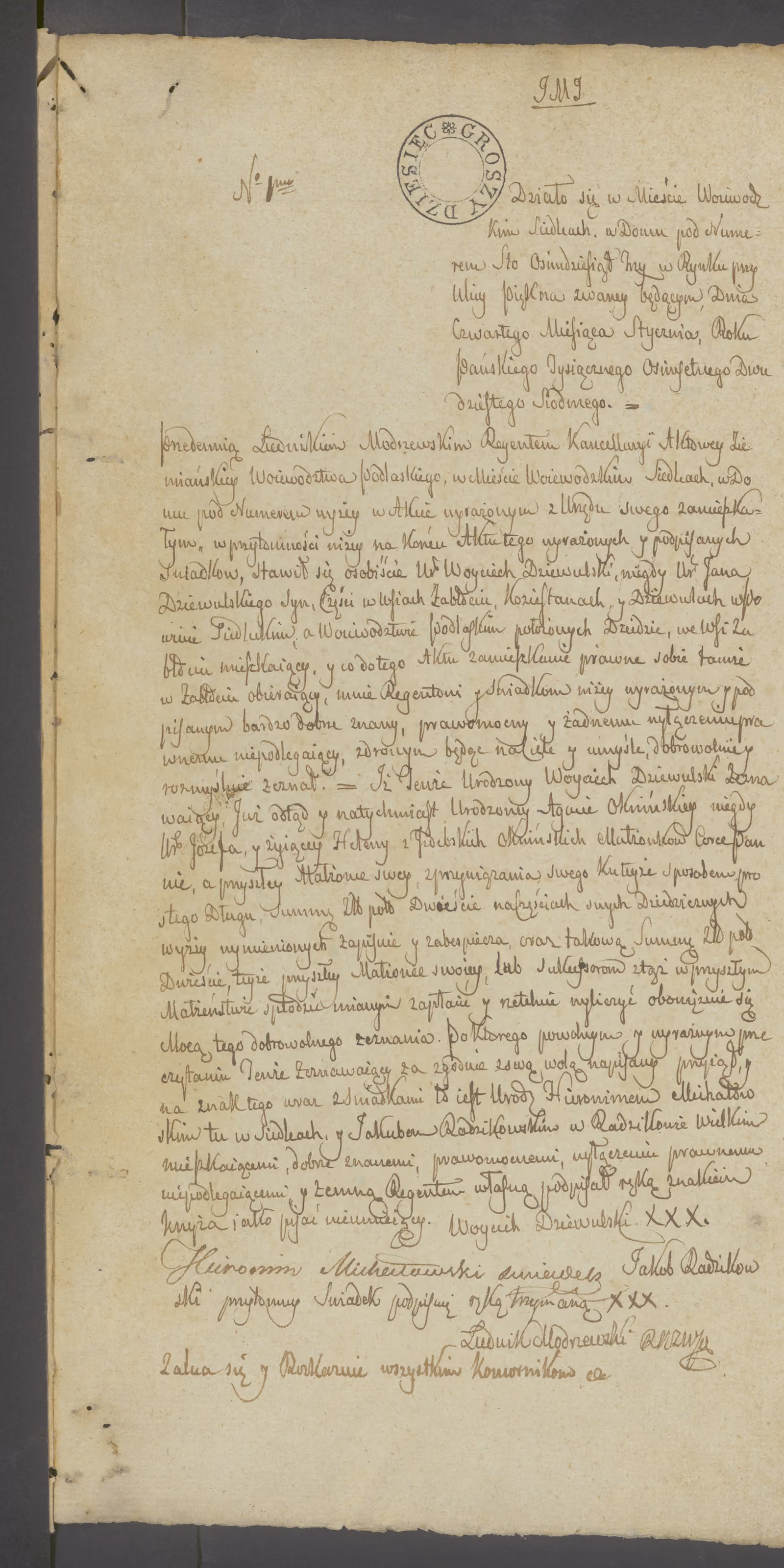 Modrzewski 1/1827, s. 1
