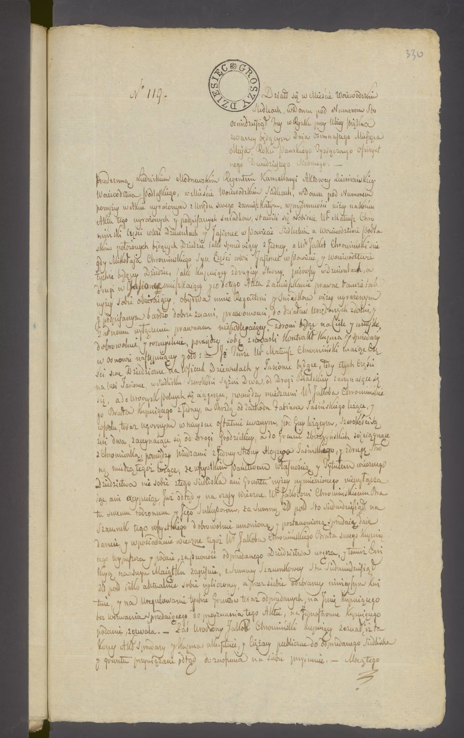 Modrzewski 119/1827, s. 1