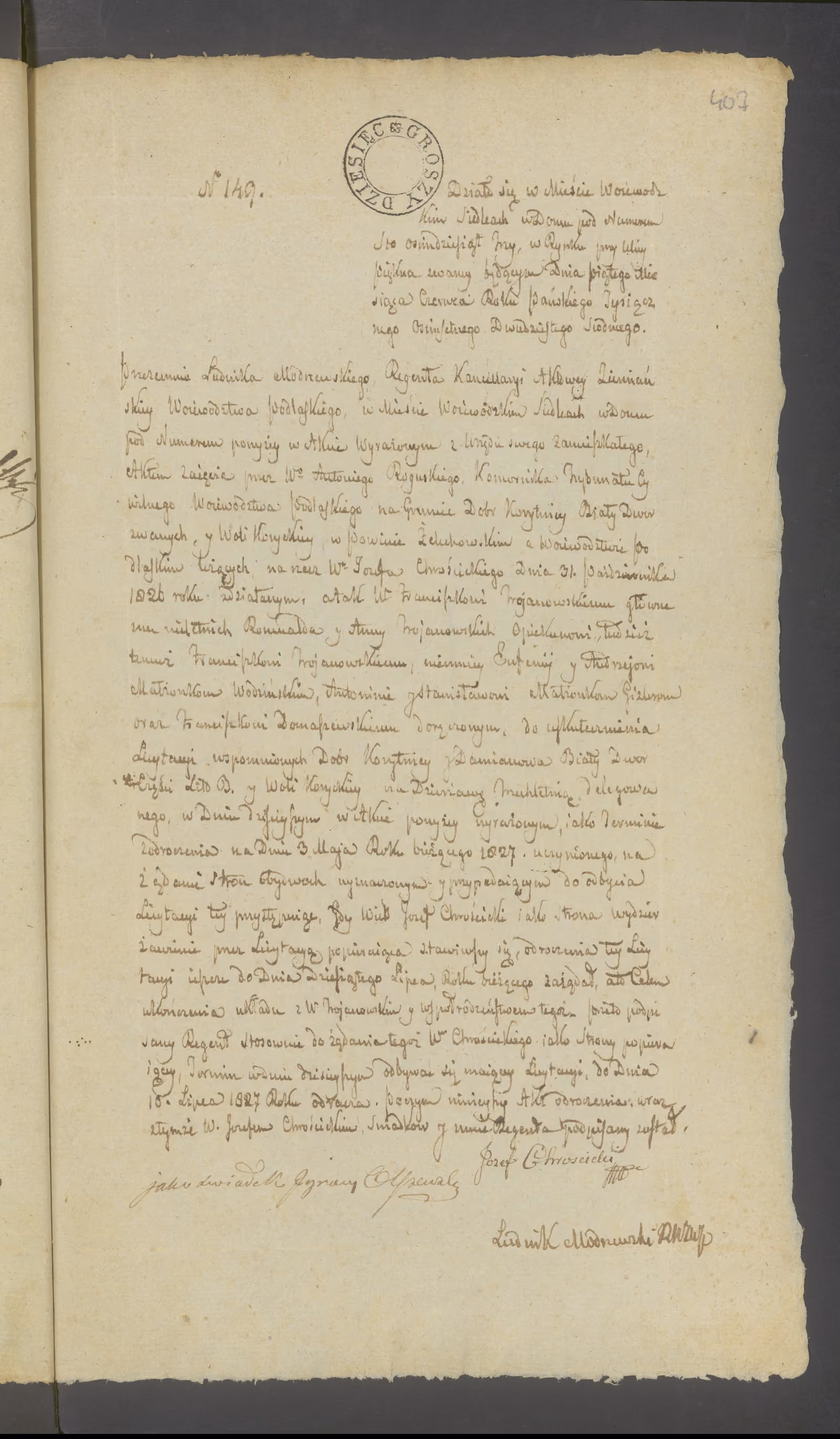 Modrzewski 149/1827, s. 1