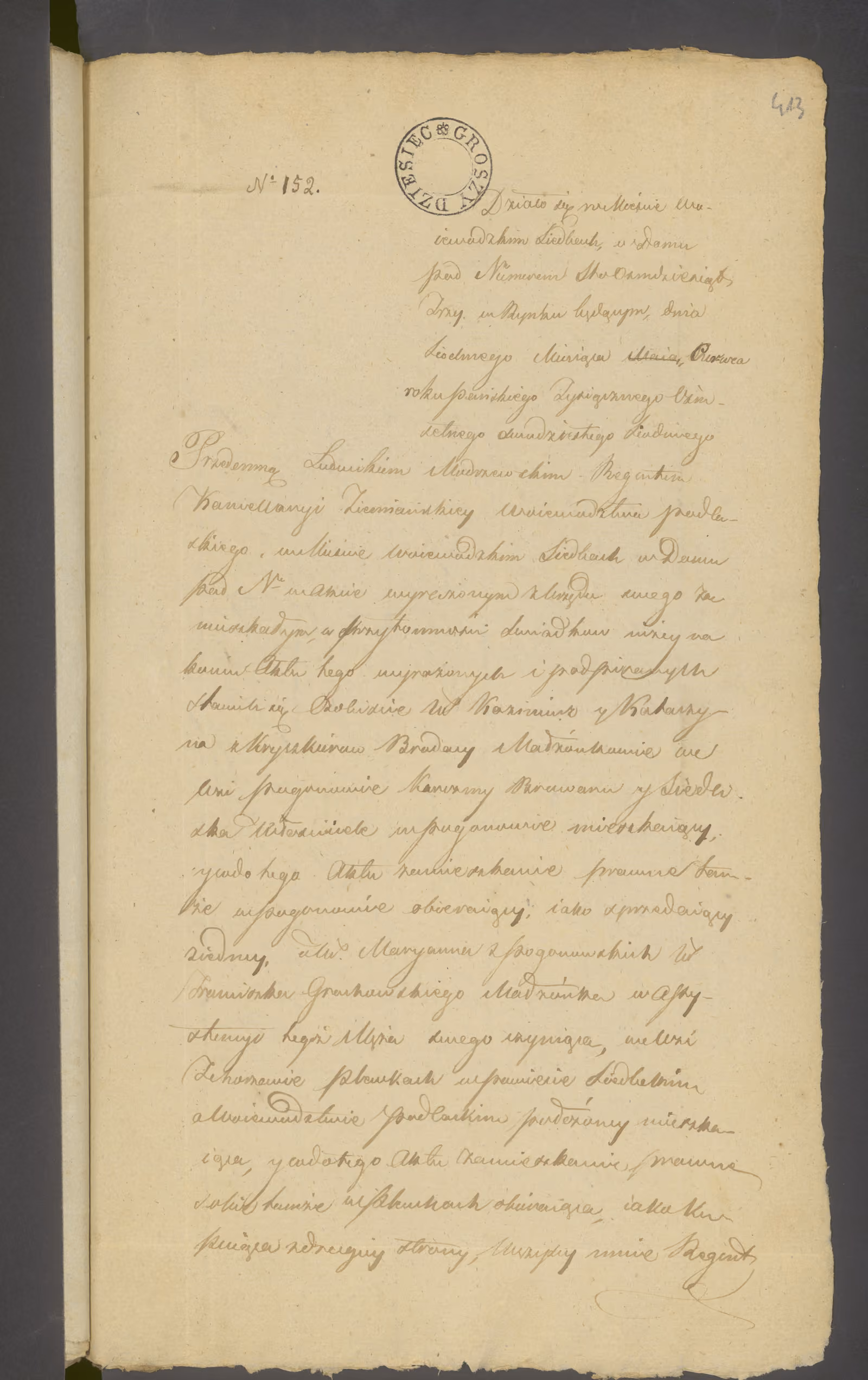 Modrzewski 152/1827, s. 1