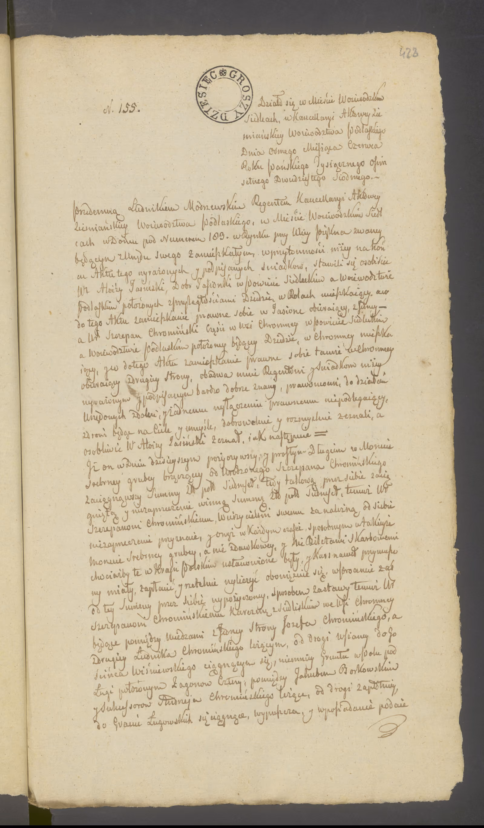 Modrzewski 155/1827, s. 1