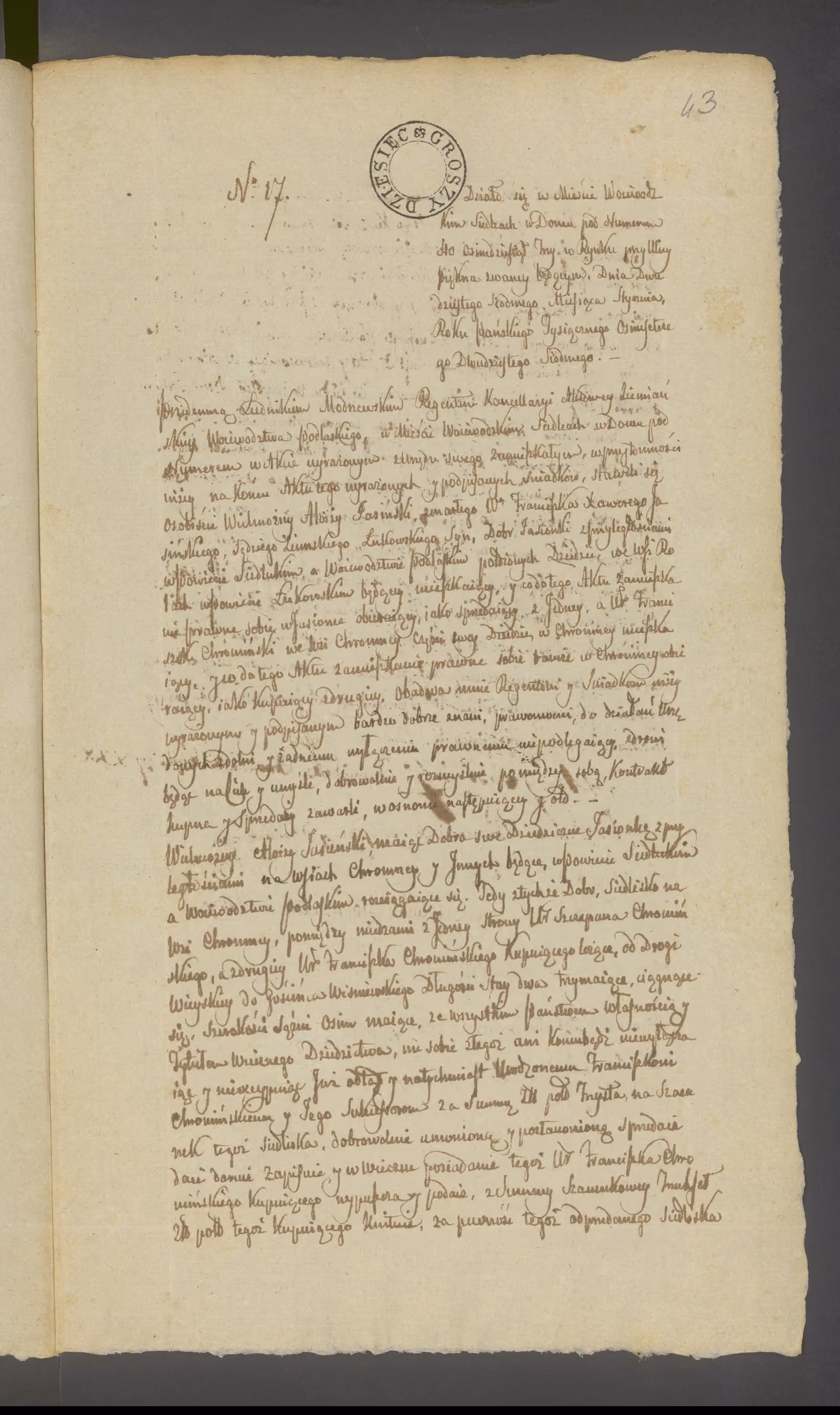 Modrzewski 17/1827, s. 1
