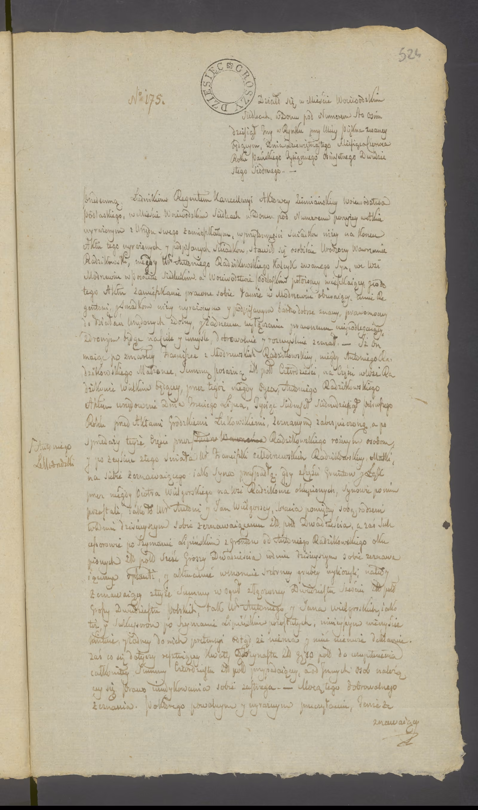 Modrzewski 175/1827, s. 1