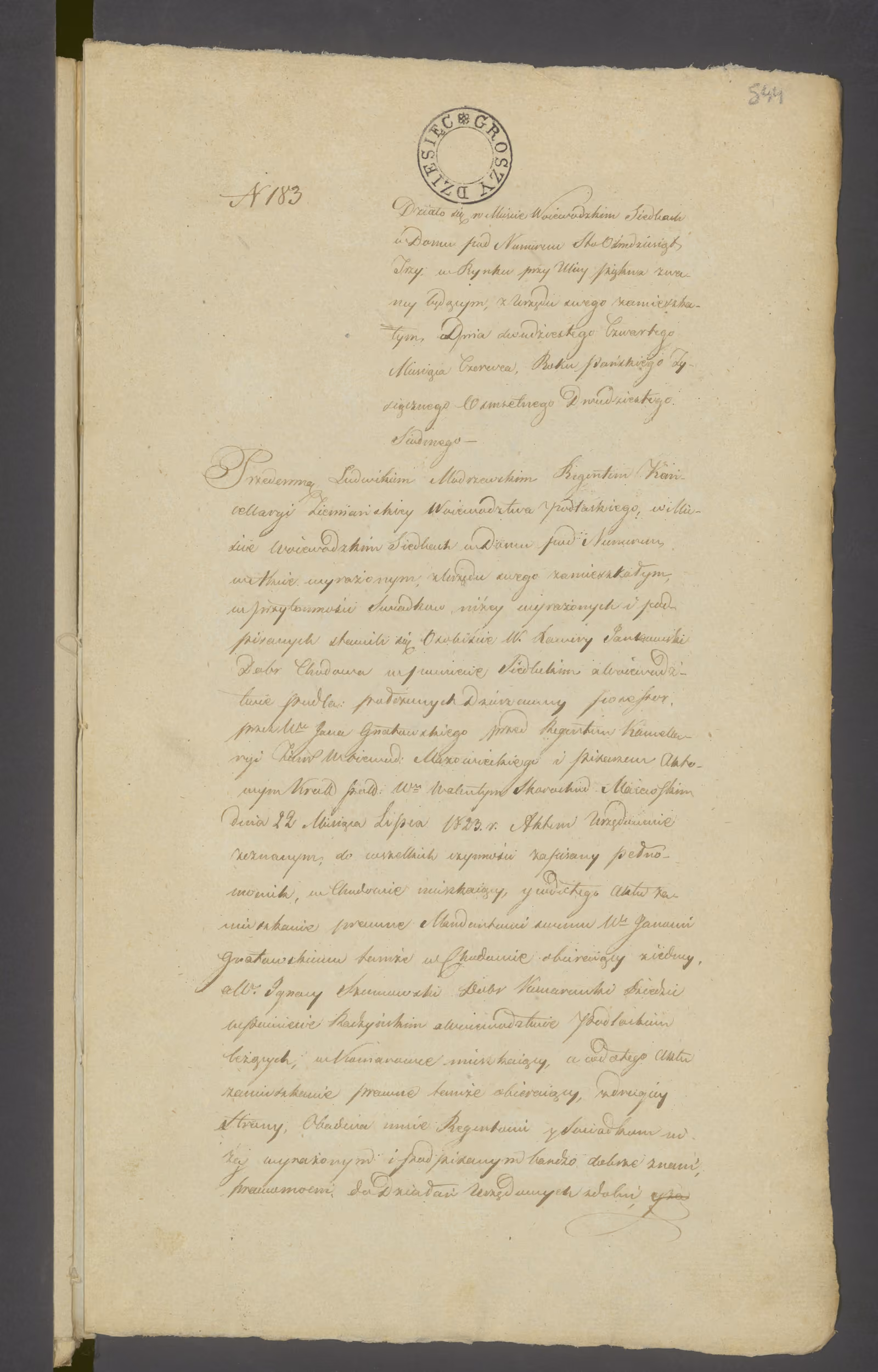 Modrzewski 183/1827, s. 1