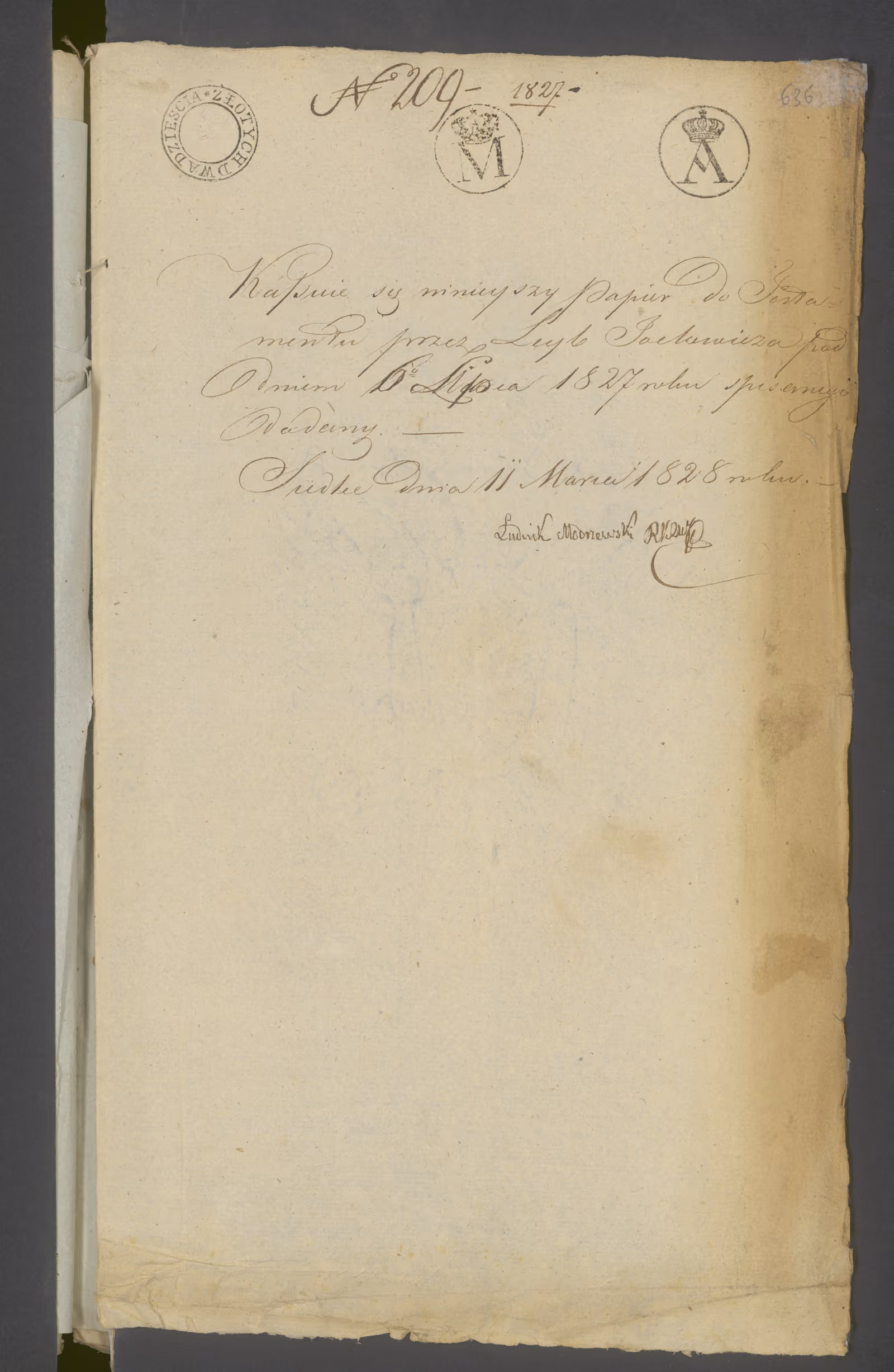 Modrzewski 209/1827, s. 1