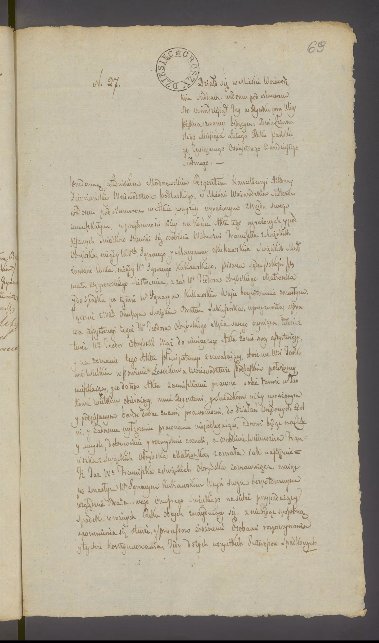 Modrzewski 27/1827, s. 1