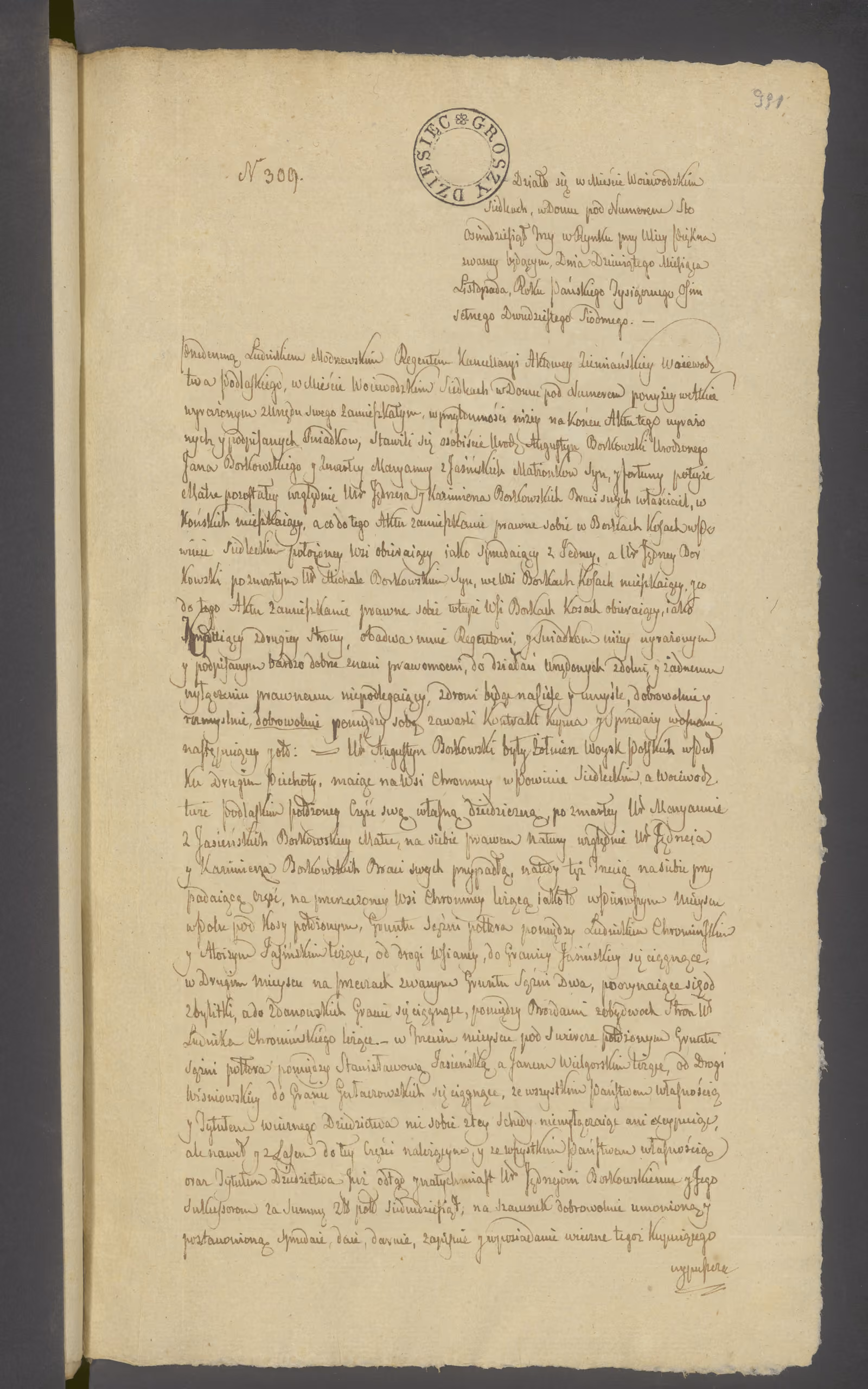 Modrzewski 309/1827, s. 1