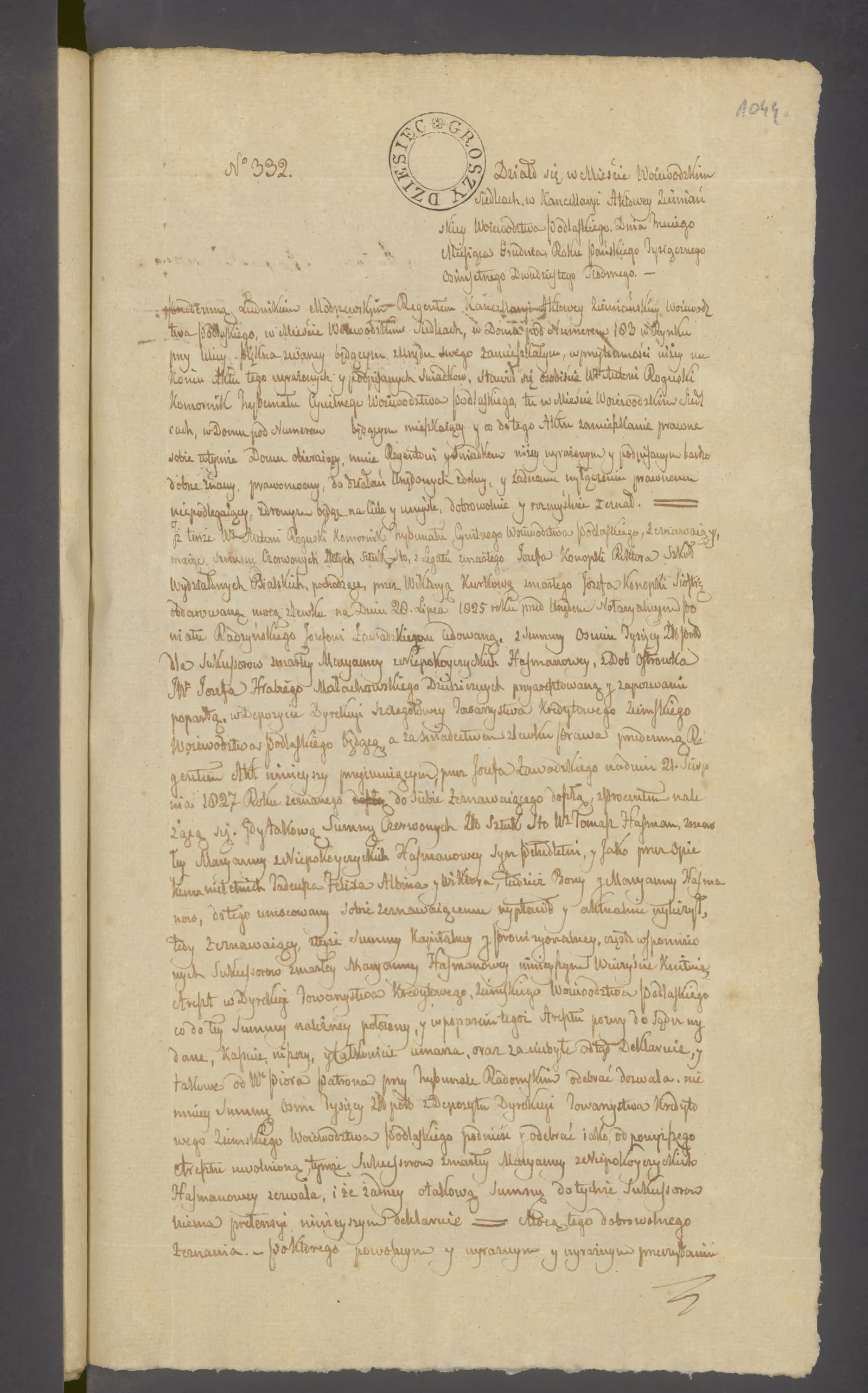 Modrzewski 332/1827, s. 1