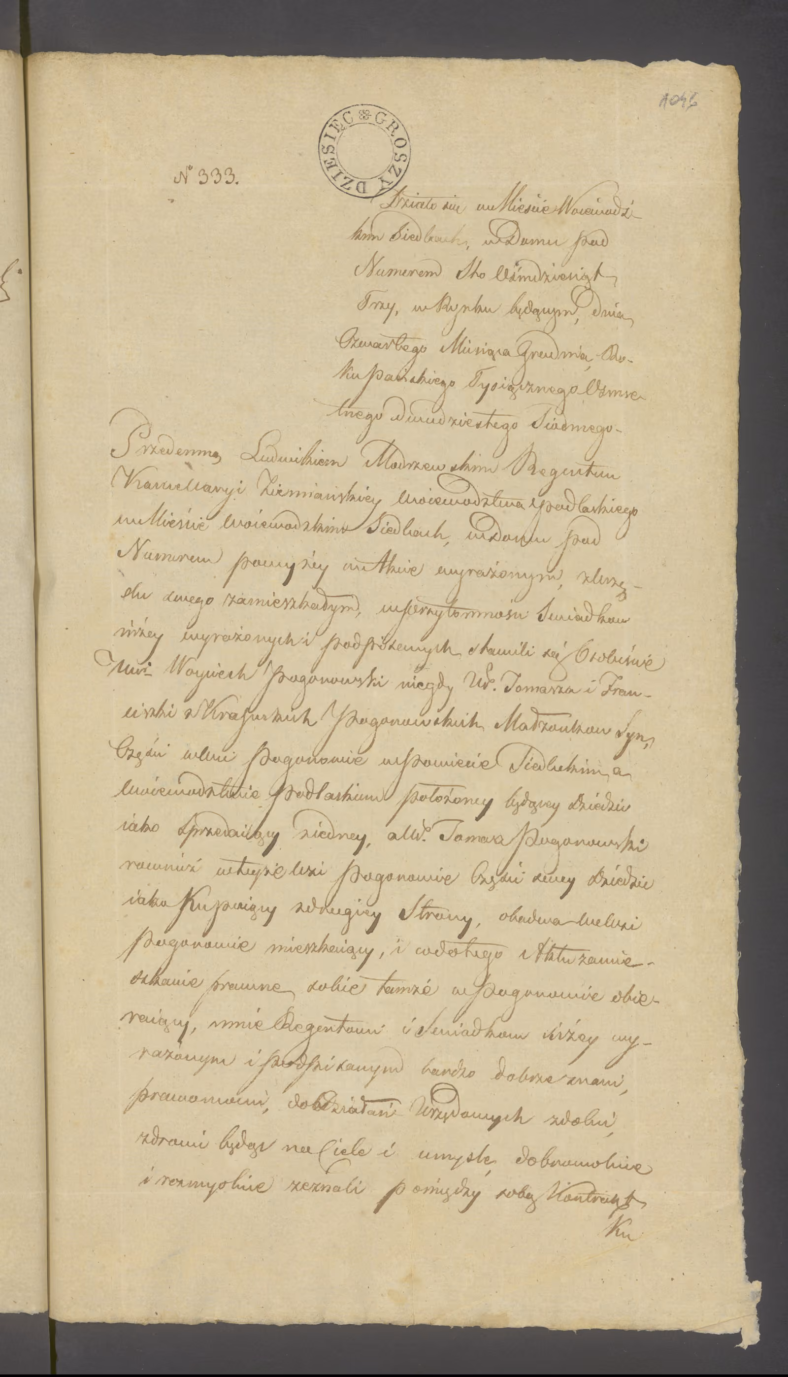 Modrzewski 333/1827, s. 1
