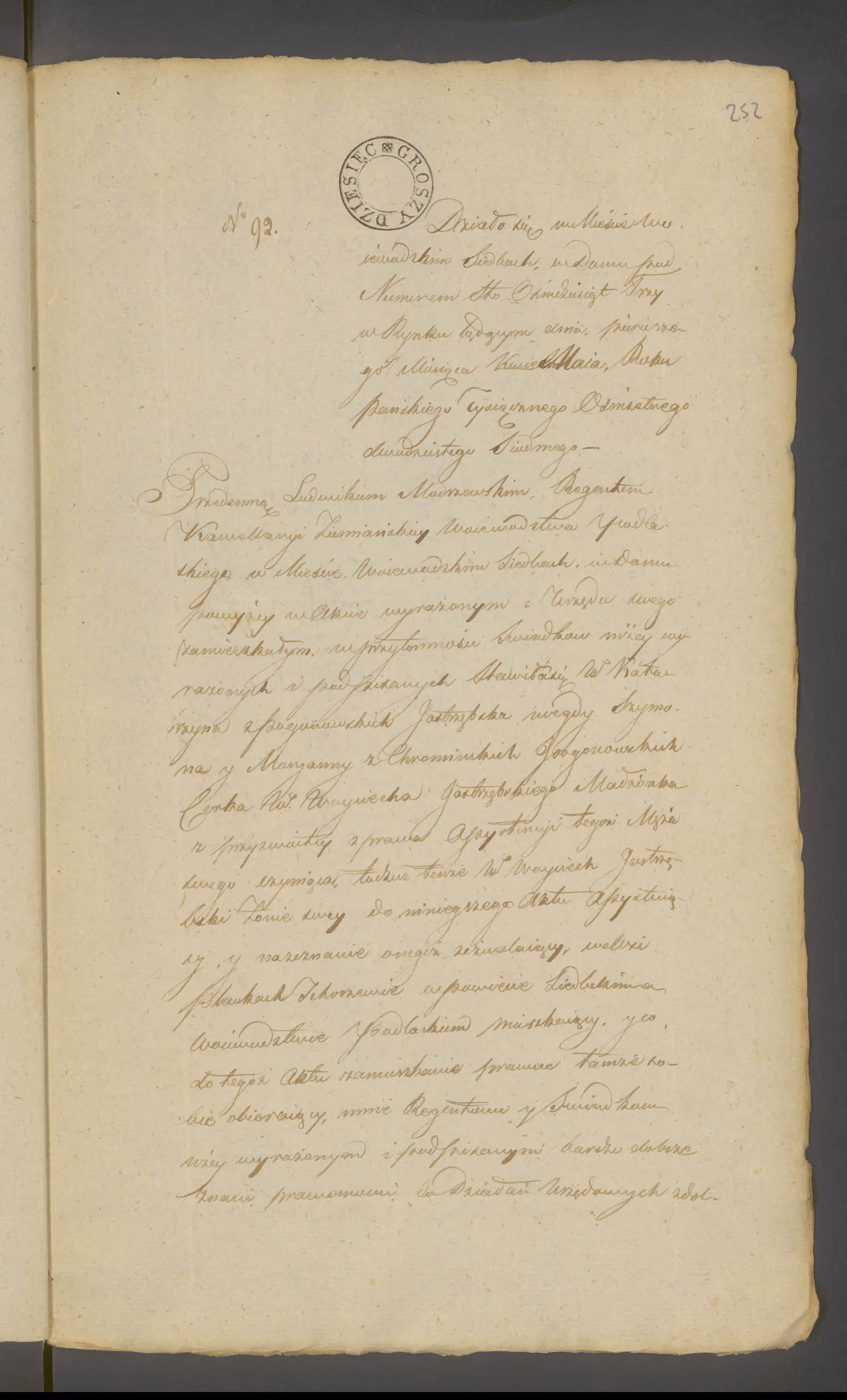 Modrzewski 92/1827, s. 1