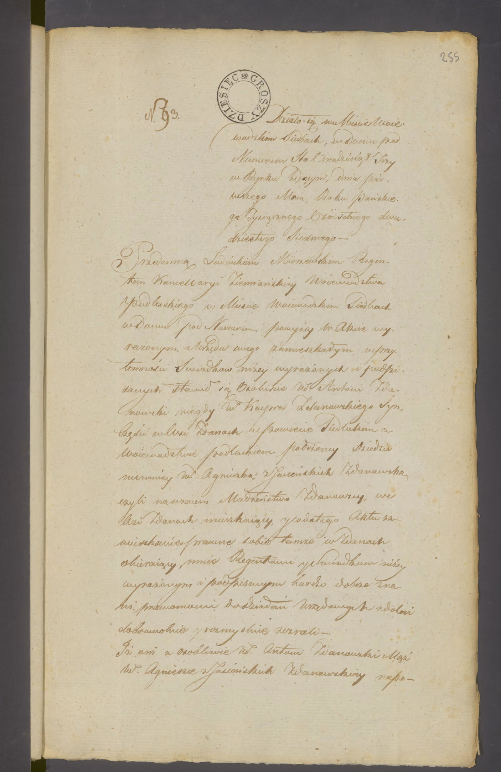 Modrzewski 93/1827, s. 1