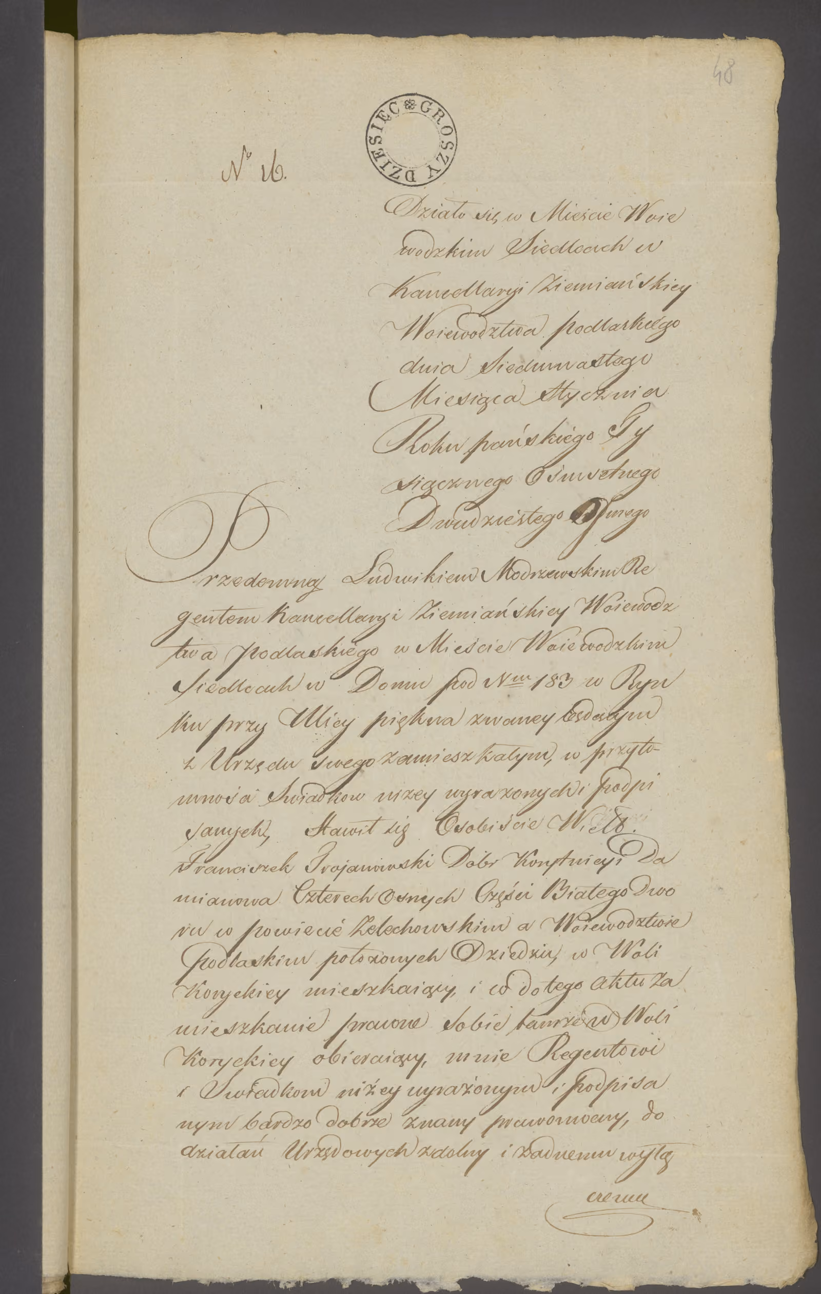 Modrzewski 16/1828, s. 1