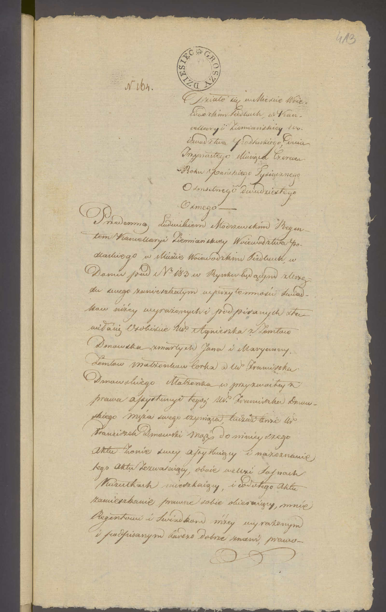 Modrzewski 164/1828, s. 1