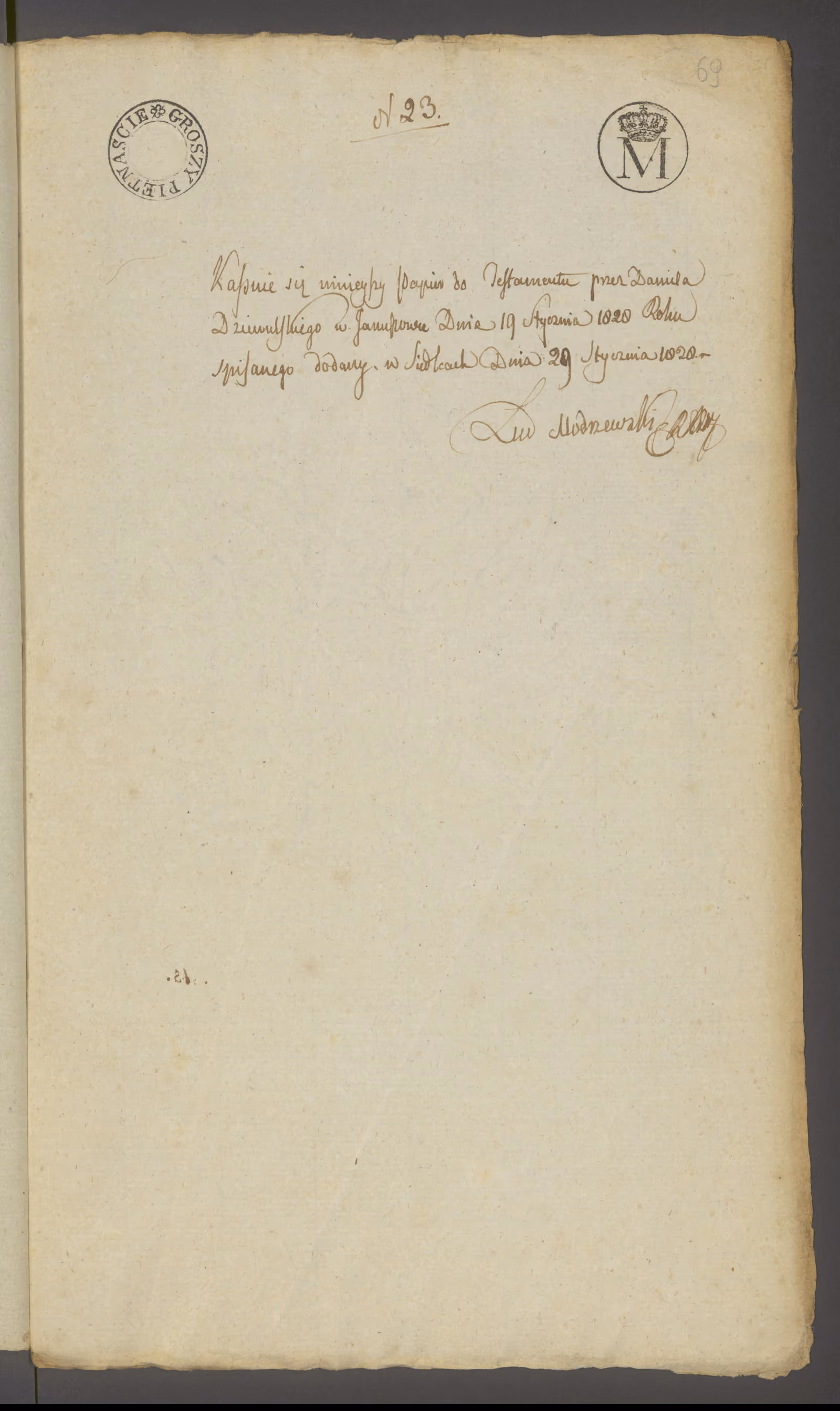 Modrzewski 23/1828, s. 1