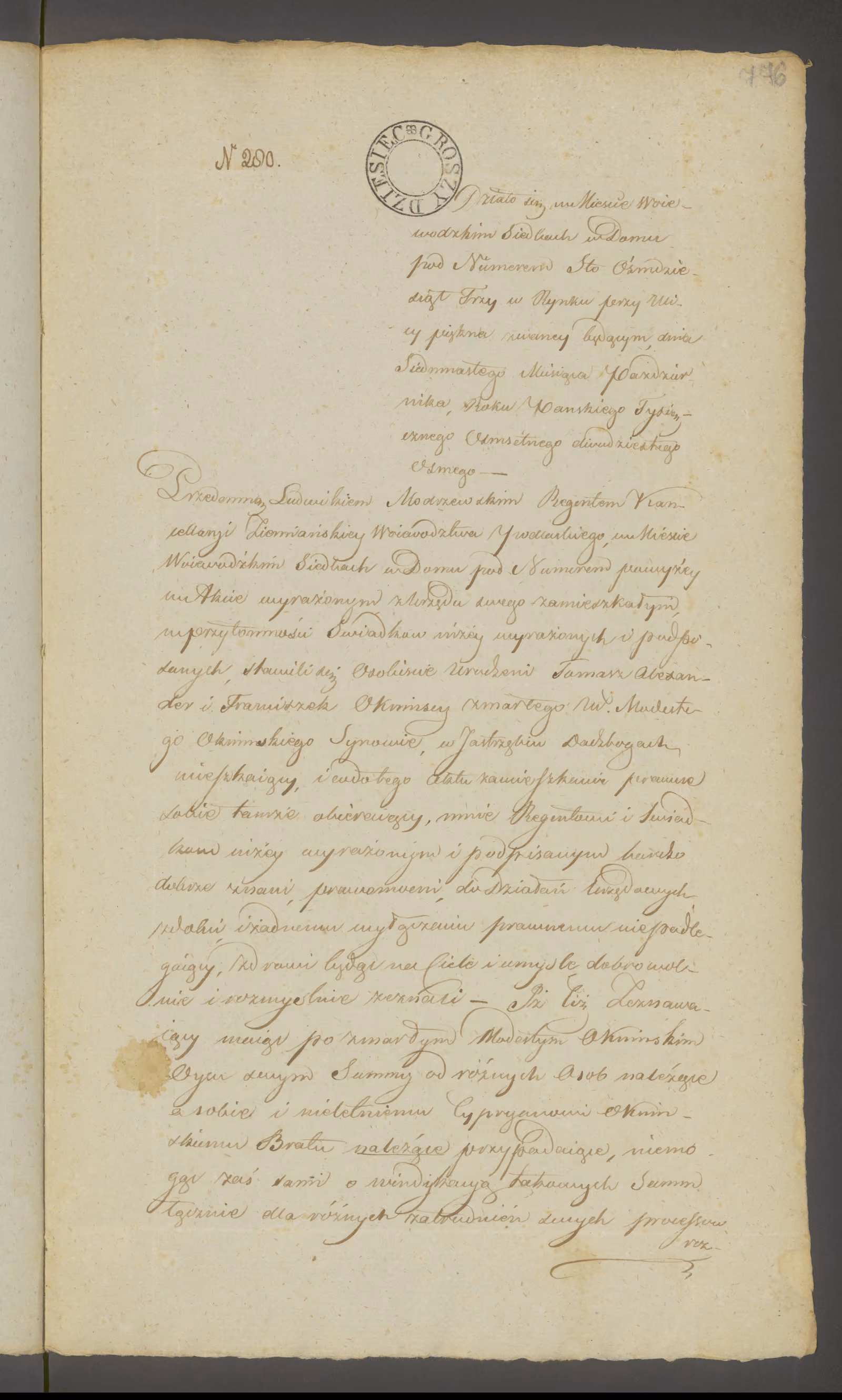Modrzewski 280/1828, s. 1