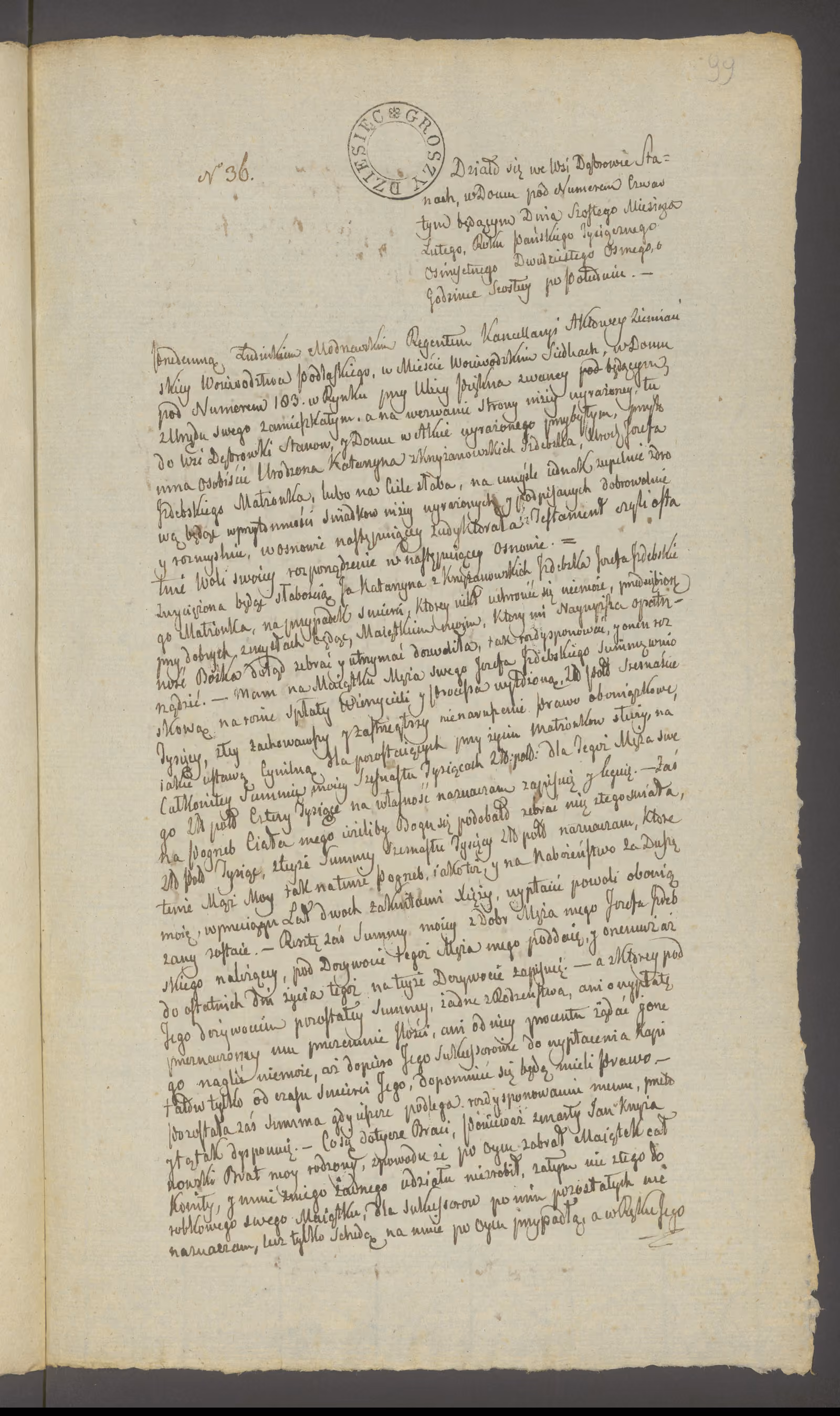 Modrzewski 36/1828, s. 1