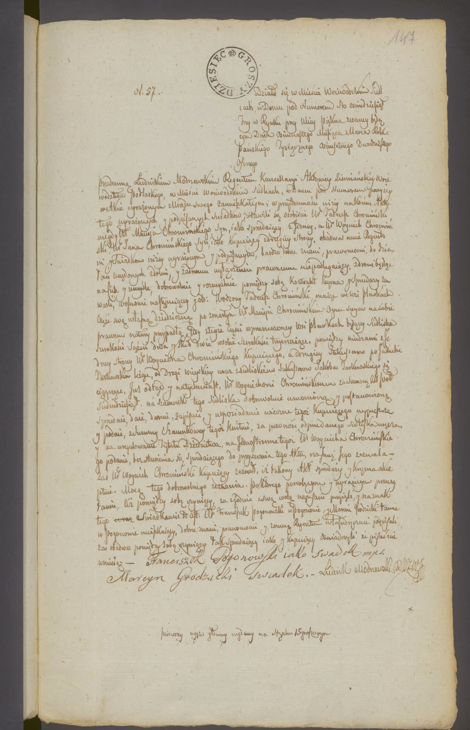 Modrzewski 57/1828, s. 1