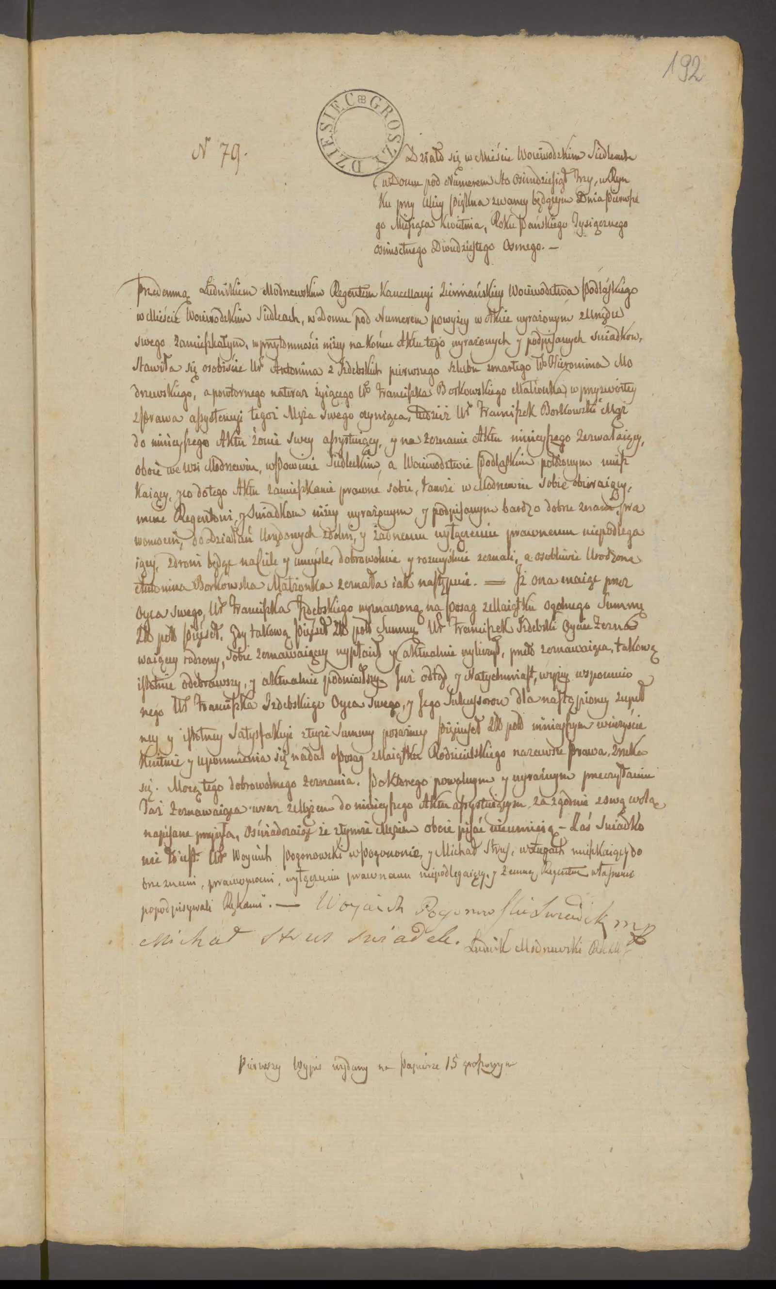Modrzewski 79/1828, s. 1